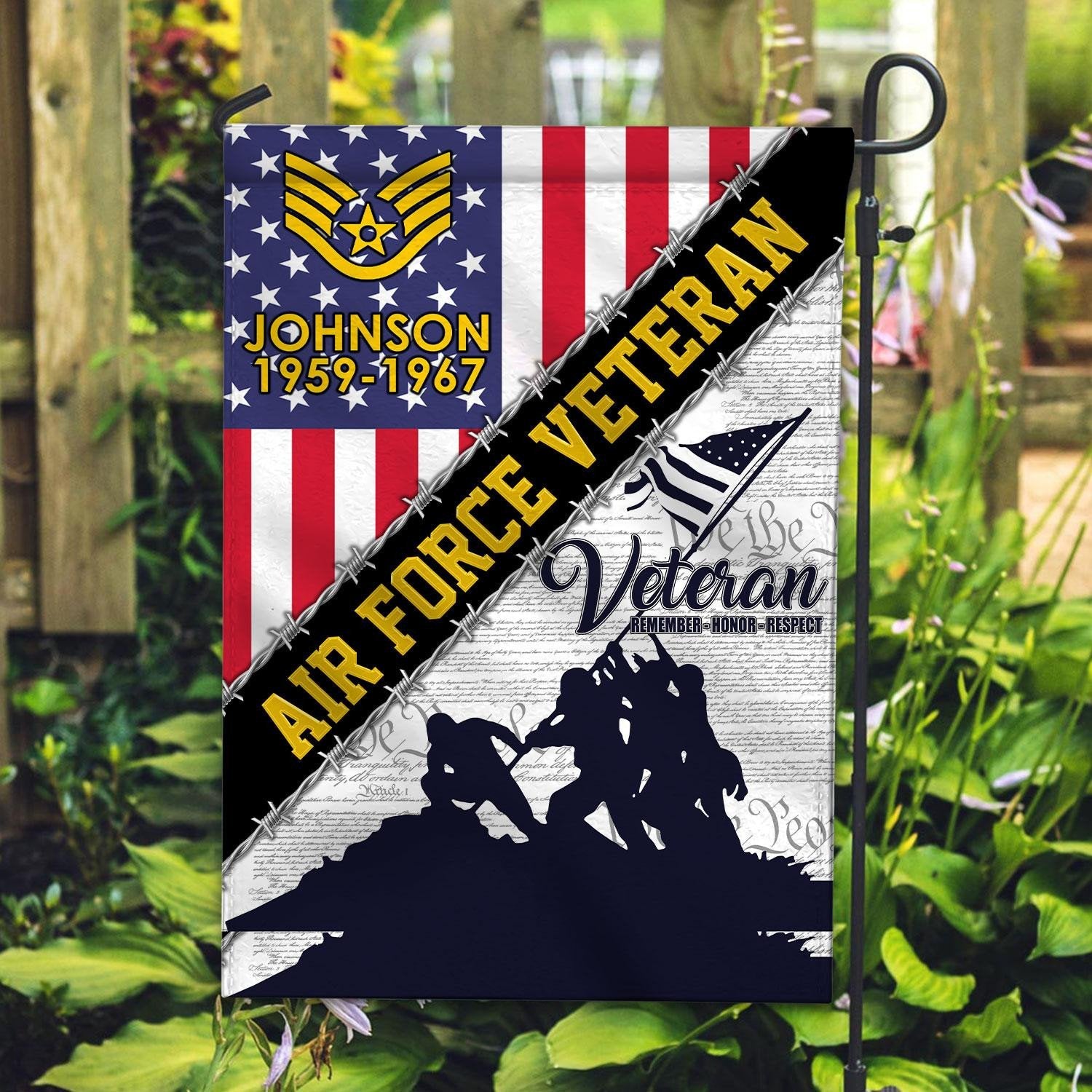 Premium Custom USAF Flag VPVC110104, Gift For Air Force Veteran, American Flag, Patriotic Flag, Garden Flag, House Flag, Best Gifts On Father's Day, Independence Day, Veterans Day.