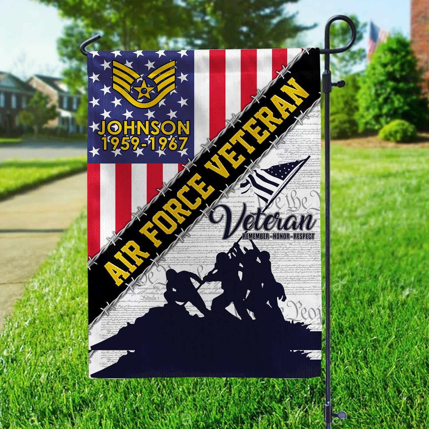 Premium Custom USAF Flag VPVC110104, Gift For Air Force Veteran, American Flag, Patriotic Flag, Garden Flag, House Flag, Best Gifts On Father's Day, Independence Day, Veterans Day.