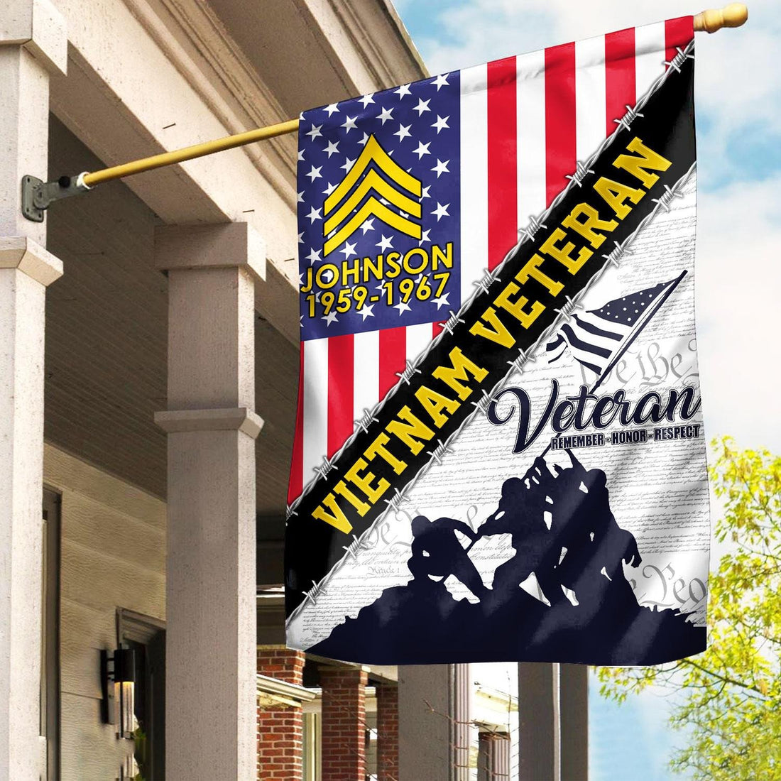 Premium Custom Vietnam Veteran Flag VPVC110106, Gifts For Vietnam Veteran, American Flag, Patriotic Flag, Garden Flag, House Flag, Best Gifts On Father's Day, Independence Day, Veterans Day.