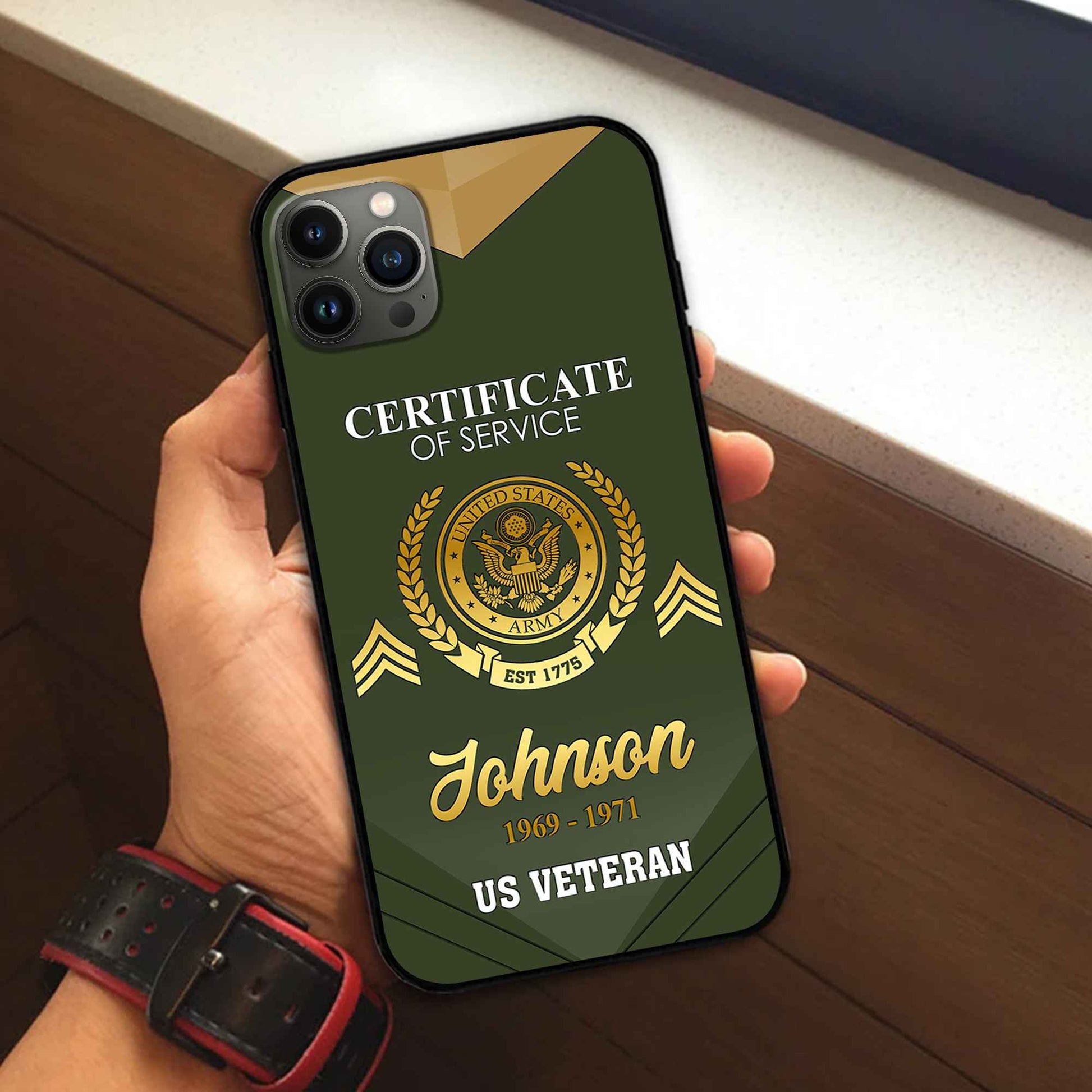 Premium Custom US Army Phone Case VPVC505801, Gifts For Army Veteran, Best Gifts On Father's Day, Armed Forces Day, Independence Day, Veterans Day.