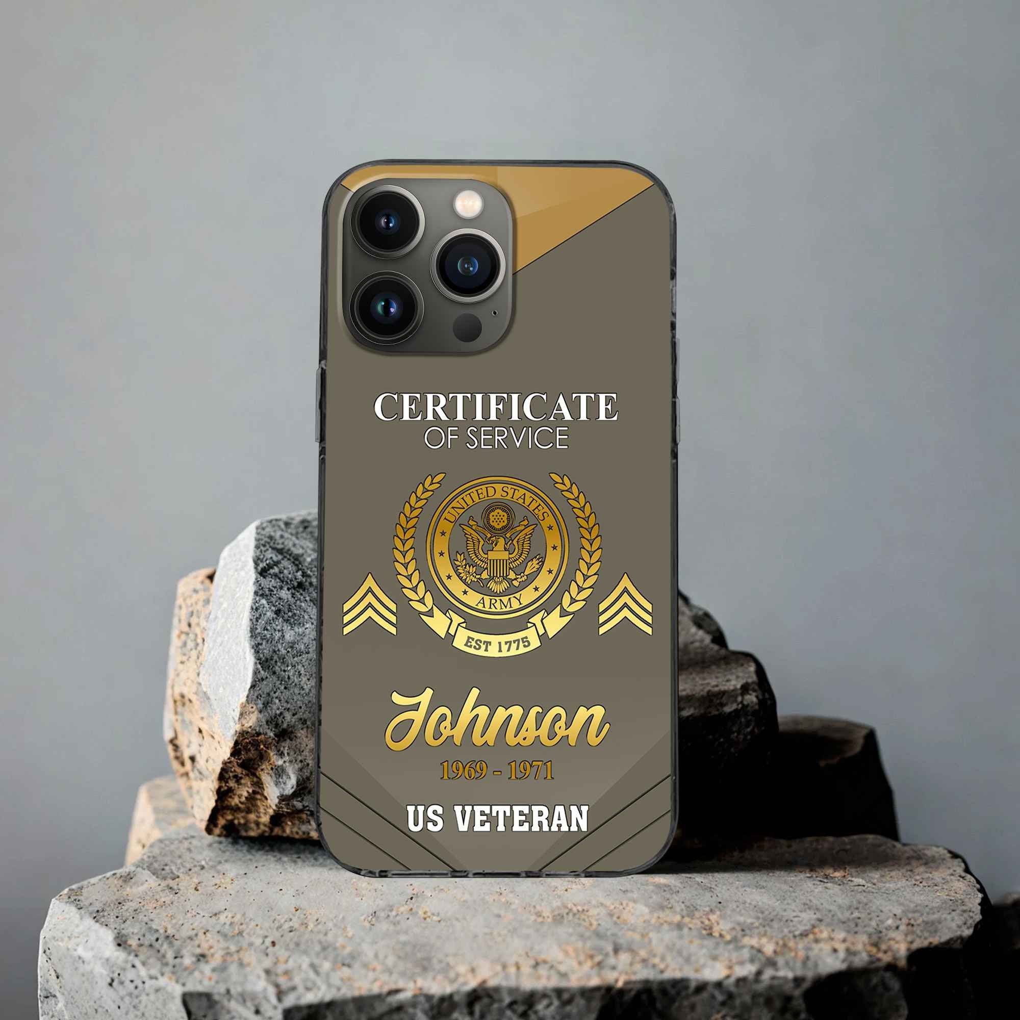 Premium Custom US Army Phone Case VPVC505810, Gifts For Army Veteran, Best Gifts On Father's Day, Armed Forces Day, Independence Day, Veterans Day.