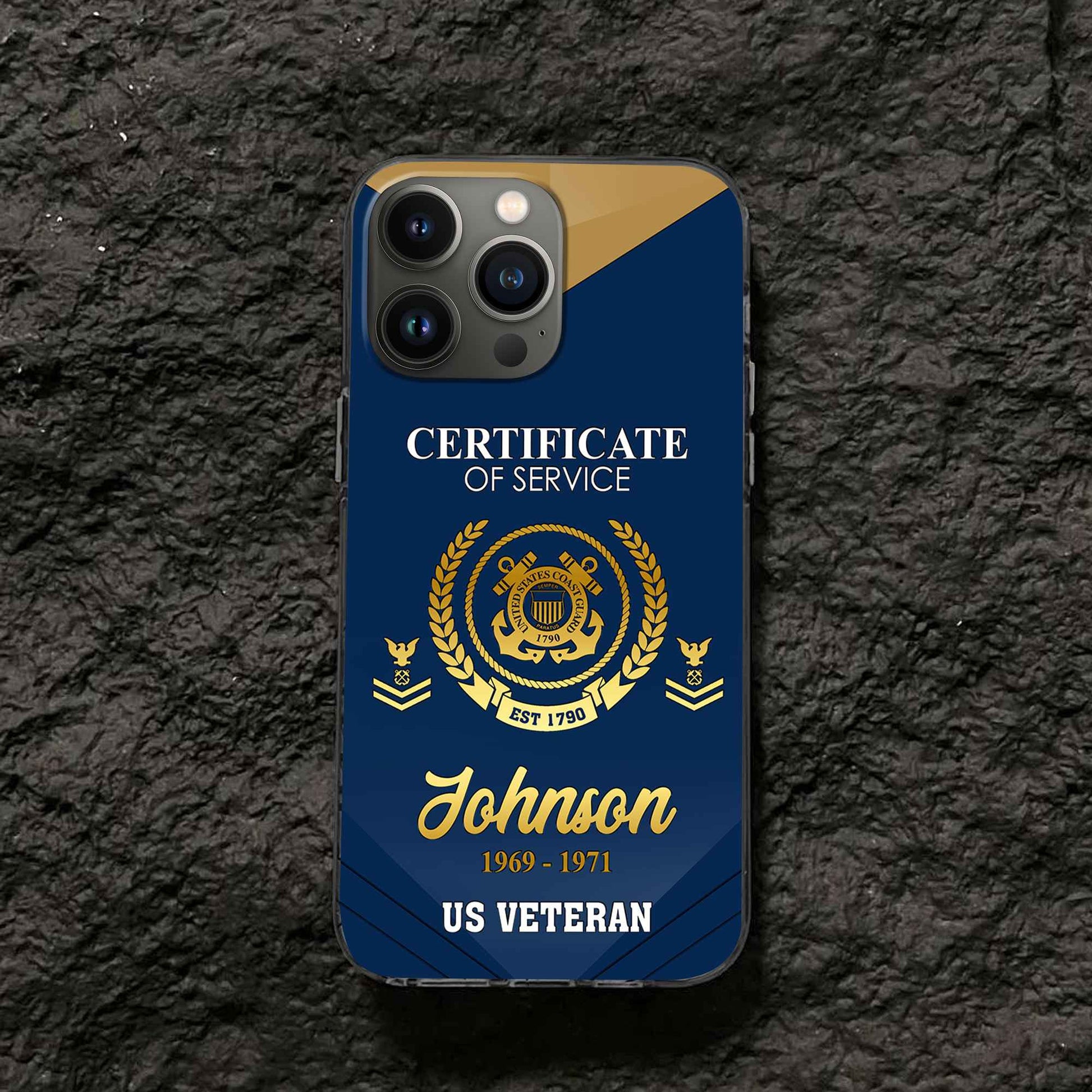 Premium Custom USCG Phone Case VPVC505805, Gifts For Coast Guard Veteran, Best Gifts On Father's Day, Armed Forces Day, Independence Day, Veterans Day.
