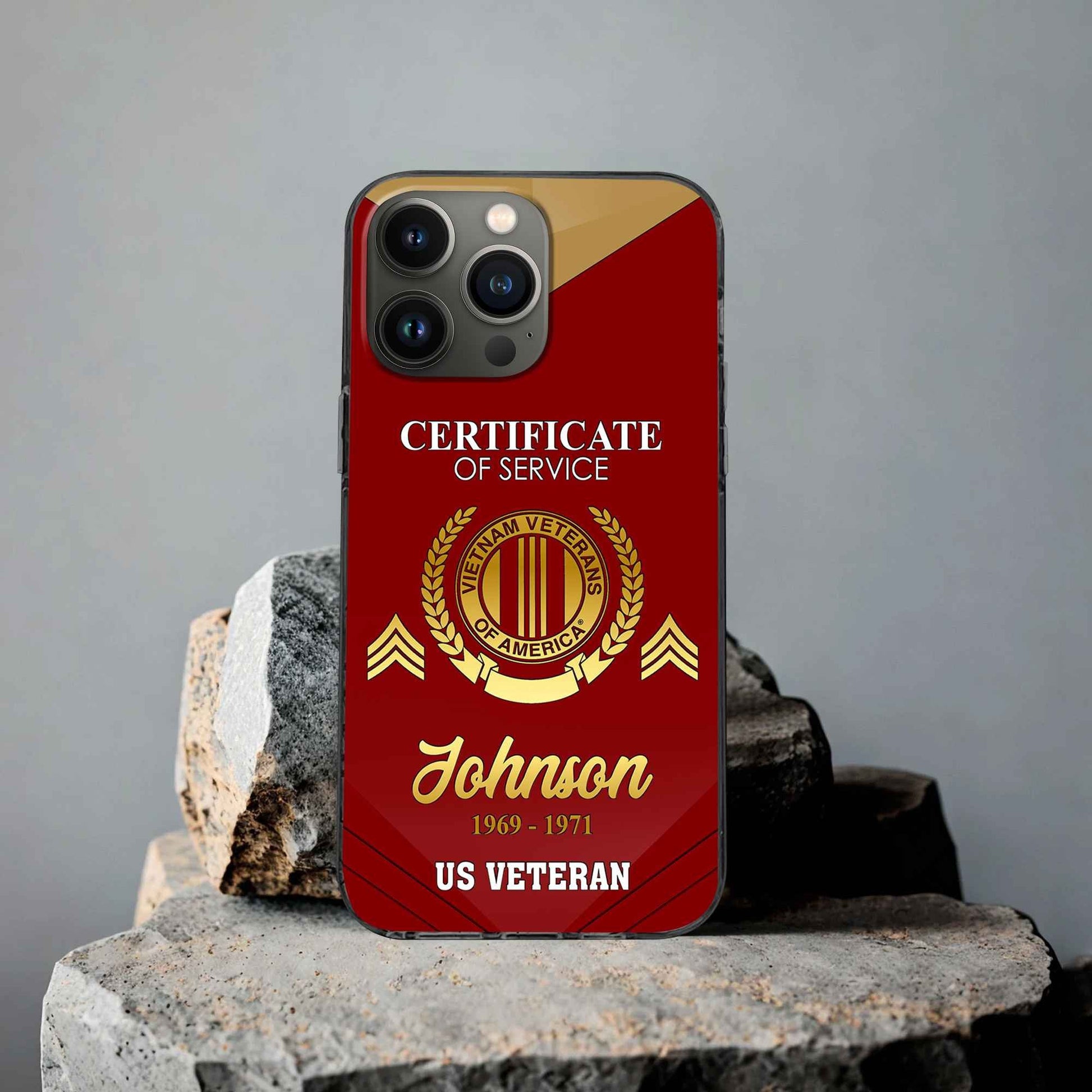 Premium Custom Vietnam Veteran Phone Case VPVC505806, Gifts For Vietnam Veteran, Best Gifts On Father's Day, Armed Forces Day, Independence Day, Veterans Day.