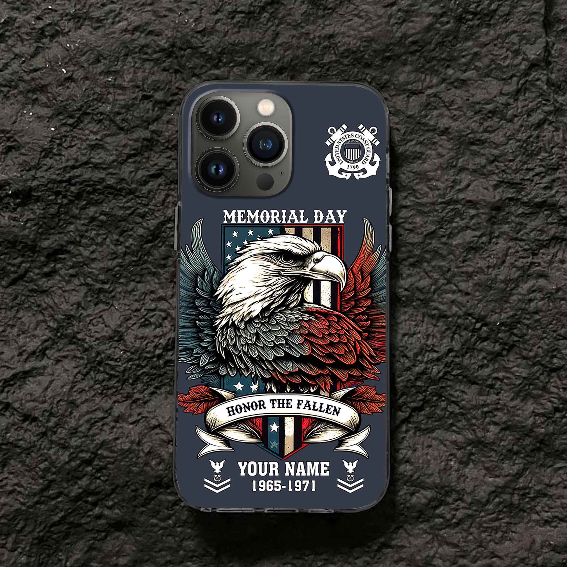 USCG Custom Phone Case VPVC505905, Gifts For Coast Guard Veteran, Best Gifts On Father's Day, Armed Forces Day, Independence Day, Veterans Day.