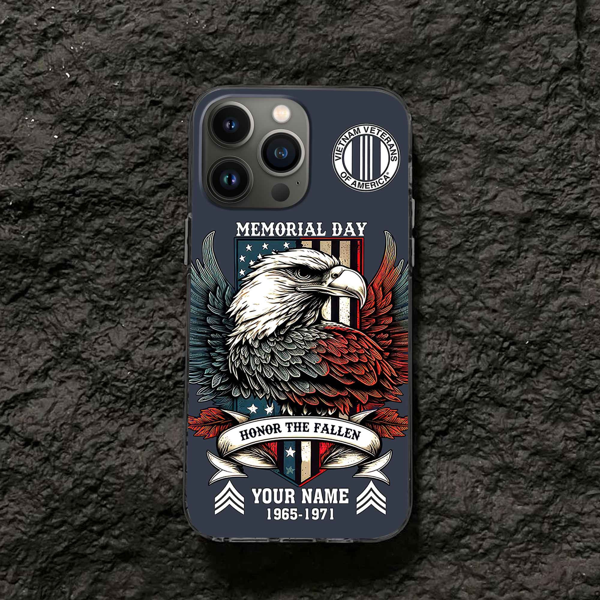 Vietnam Veteran Custom Phone Case VPVC505906, Gifts For Vietnam Veteran, Best Gifts On Father's Day, Armed Forces Day, Independence Day, Veterans Day.