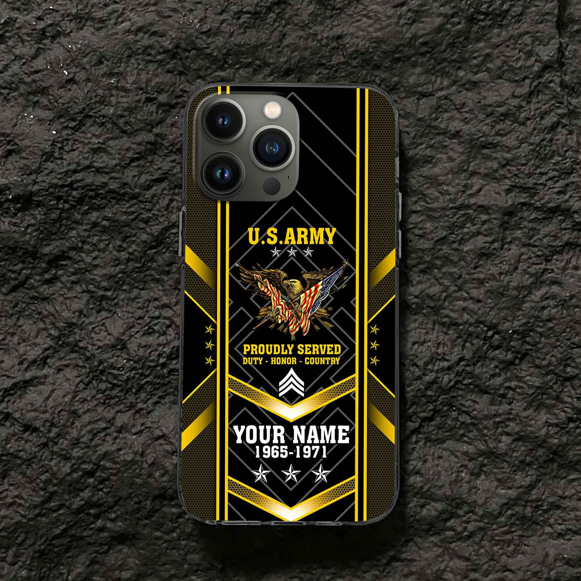 Premium Custom US Army Phone Case VPVC506101, Gifts For Army Veteran, Best Gifts On Father's Day, Armed Forces Day, Independence Day, Veterans Day.
