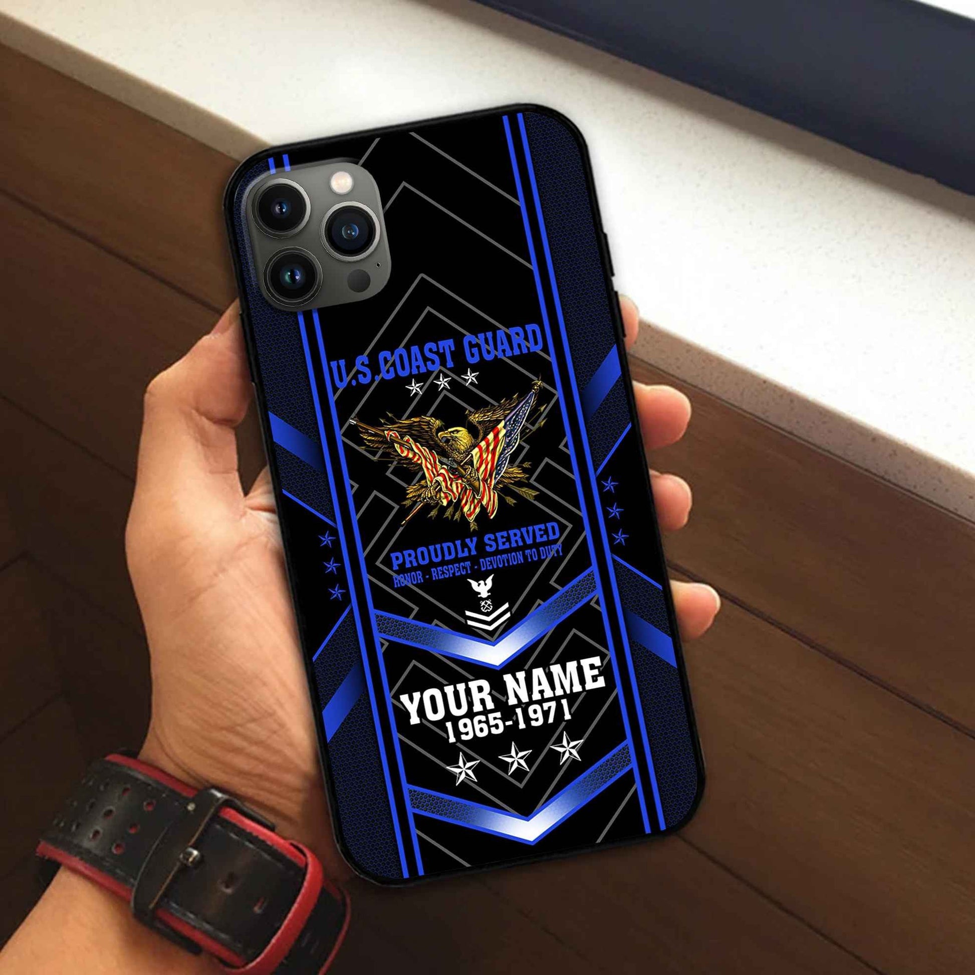 Premium Custom USCG Phone Case VPVC506105, Gifts For Coast Guard Veteran, Best Gifts On Father's Day, Armed Forces Day, Independence Day, Veterans Day.