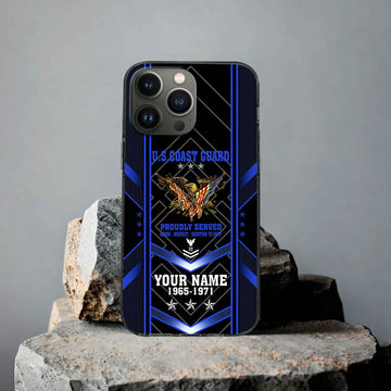 Premium Custom USCG Phone Case VPVC506105, Gifts For Coast Guard Veteran, Best Gifts On Father's Day, Armed Forces Day, Independence Day, Veterans Day.