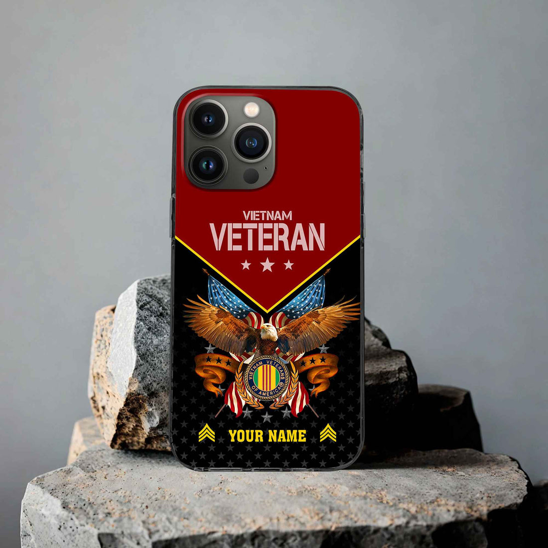 Unique Custom Name, Rank, Vietnam Veteran Phone Case VPVC506206, Gifts For Vietnam Veteran, Best Gifts On Father's Day, Independence Day, Veterans Day.