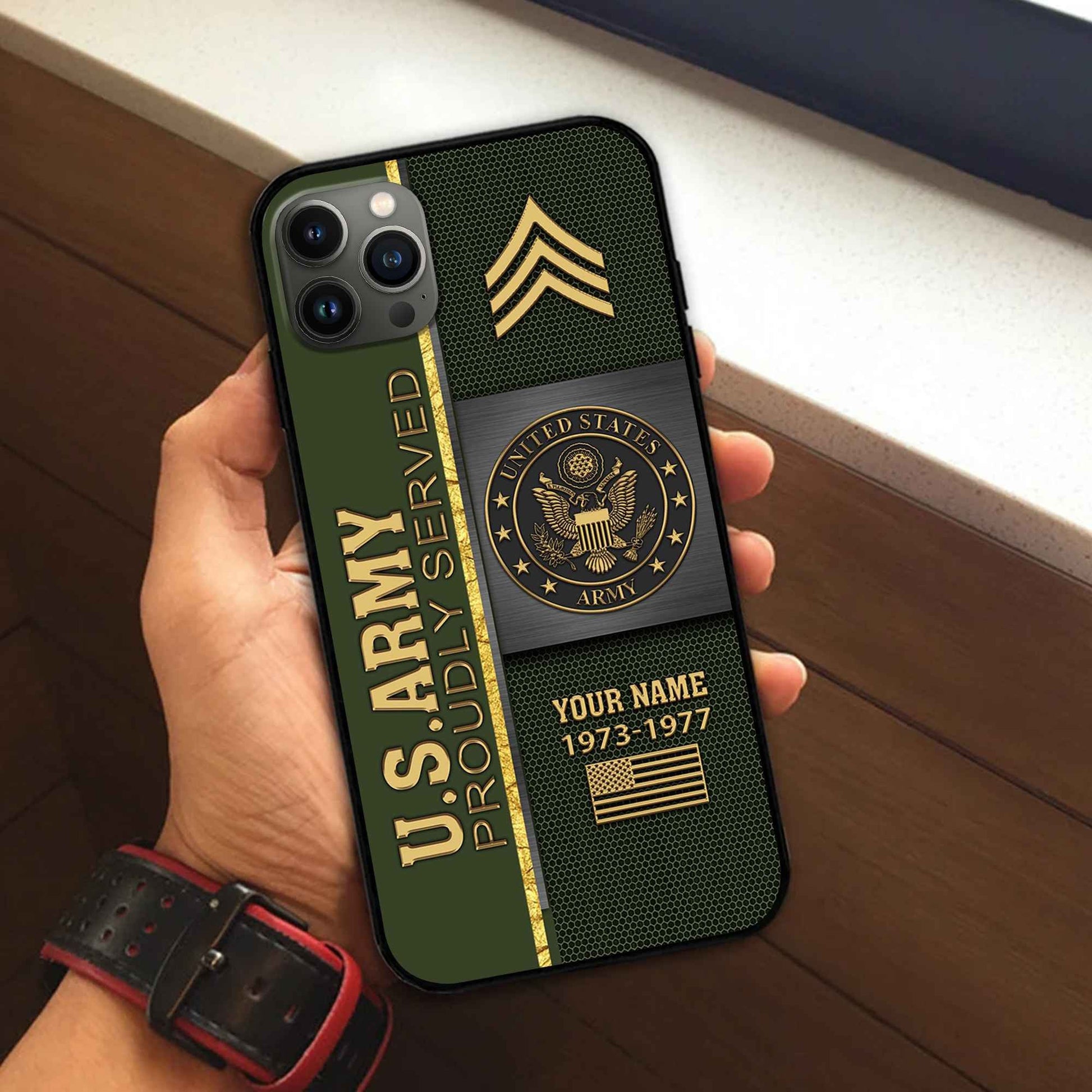 Premium Custom US Army Phone Case VPVC506301, Gifts For Army Veteran, Best Gifts On Father's Day, Armed Forces Day, Independence Day, Veterans Day.