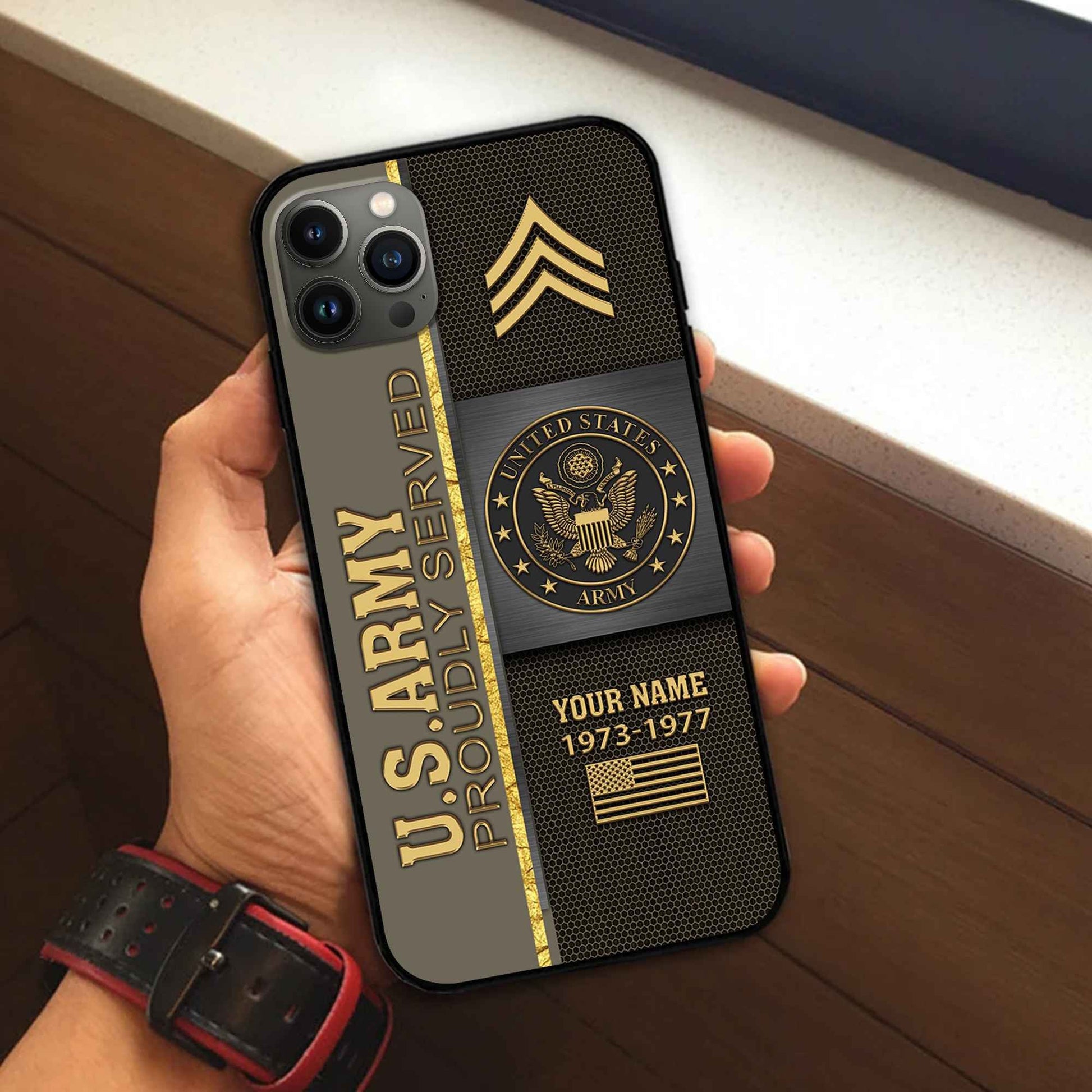 Premium Custom US Army Phone Case VPVC506310, Gifts For Army Veteran, Best Gifts On Father's Day, Armed Forces Day, Independence Day, Veterans Day.