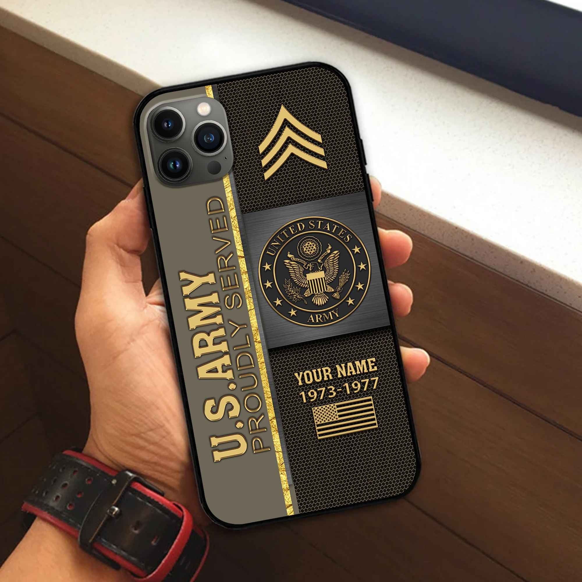 Premium Custom US Army Phone Case VPVC506310, Gifts For Army Veteran, Best Gifts On Father's Day, Armed Forces Day, Independence Day, Veterans Day.