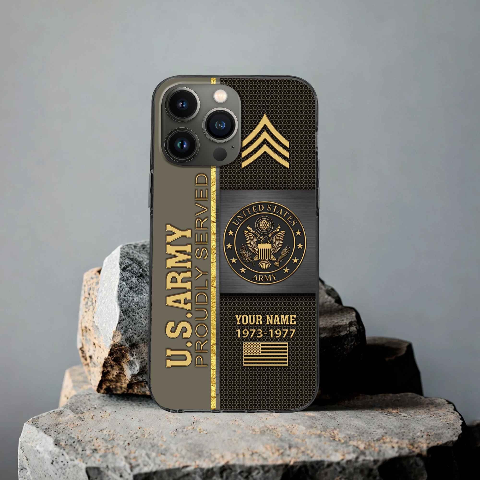 Premium Custom US Army Phone Case VPVC506310, Gifts For Army Veteran, Best Gifts On Father's Day, Armed Forces Day, Independence Day, Veterans Day.