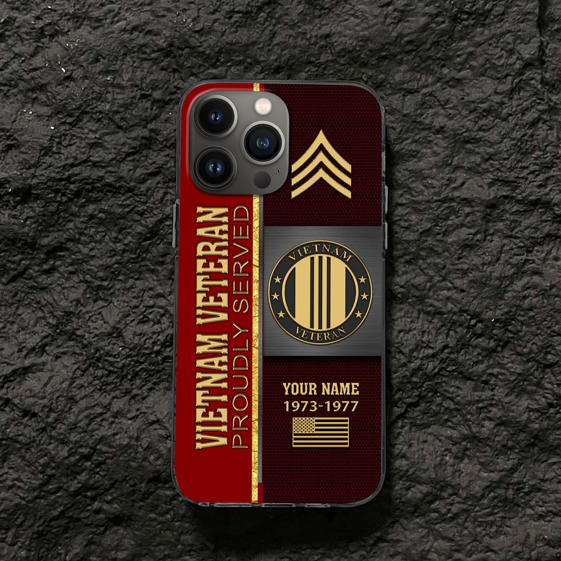Premium Custom Vietnam Veteran Phone Case VPVC506306, Gifts For Vietnam Veteran, Best Gifts On Father's Day, Armed Forces Day, Independence Day, Veterans Day.