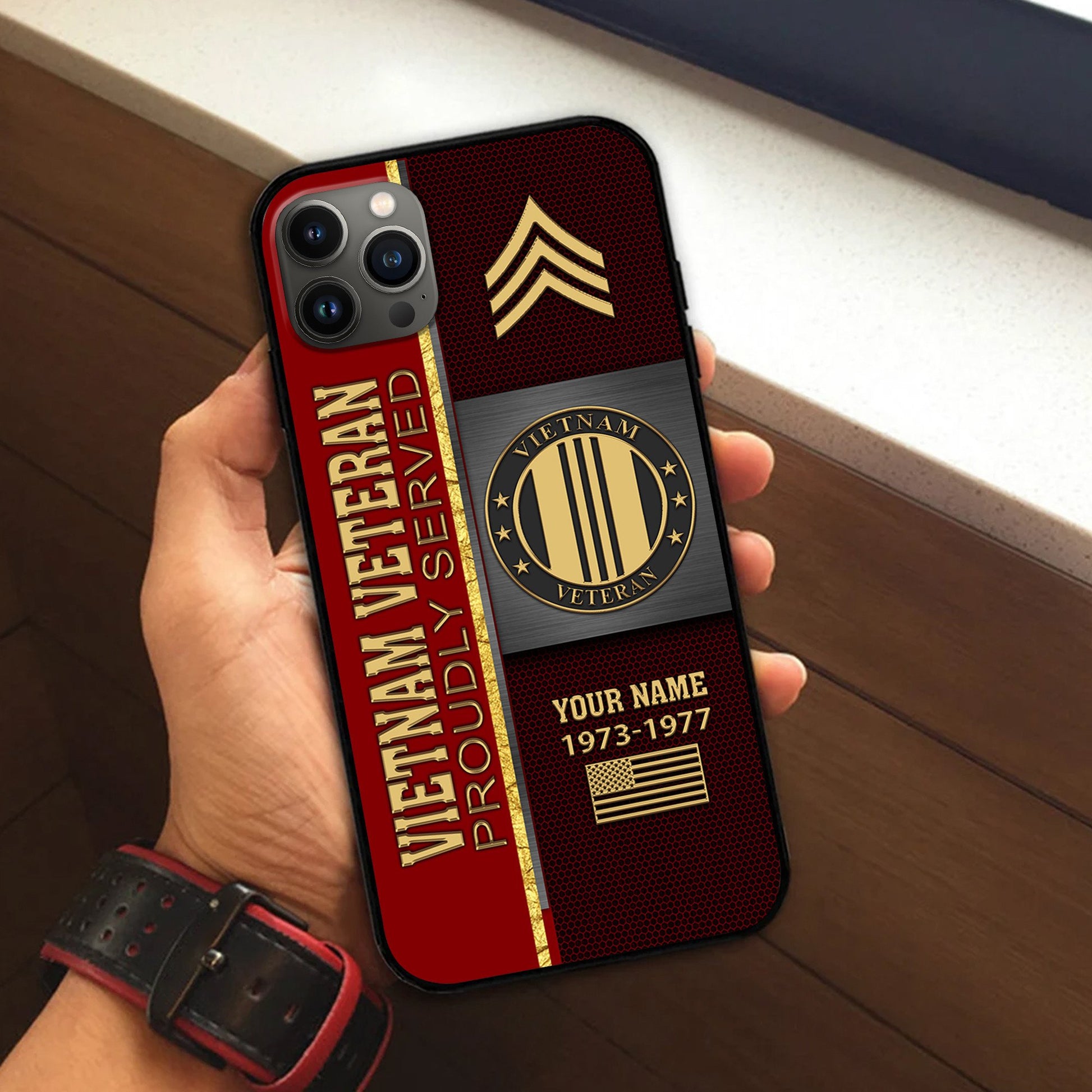 Premium Custom Vietnam Veteran Phone Case VPVC506306, Gifts For Vietnam Veteran, Best Gifts On Father's Day, Armed Forces Day, Independence Day, Veterans Day.
