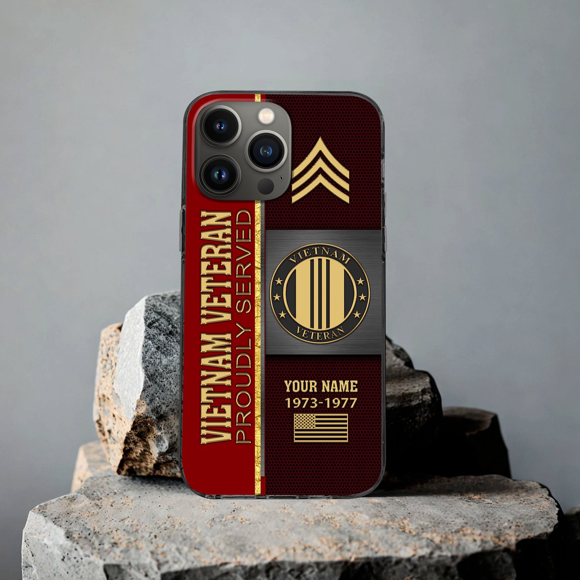 Premium Custom Vietnam Veteran Phone Case VPVC506306, Gifts For Vietnam Veteran, Best Gifts On Father's Day, Armed Forces Day, Independence Day, Veterans Day.