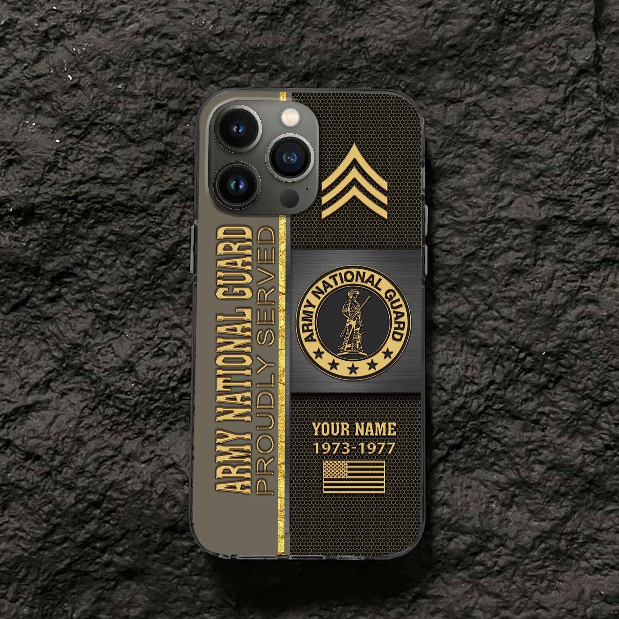 Premium Custom US Army National Guard Phone Case VPVC506308, Gifts For Army National Guard Veteran, Best Gifts On Father's Day, Armed Forces Day, Independence Day, Veterans Day.