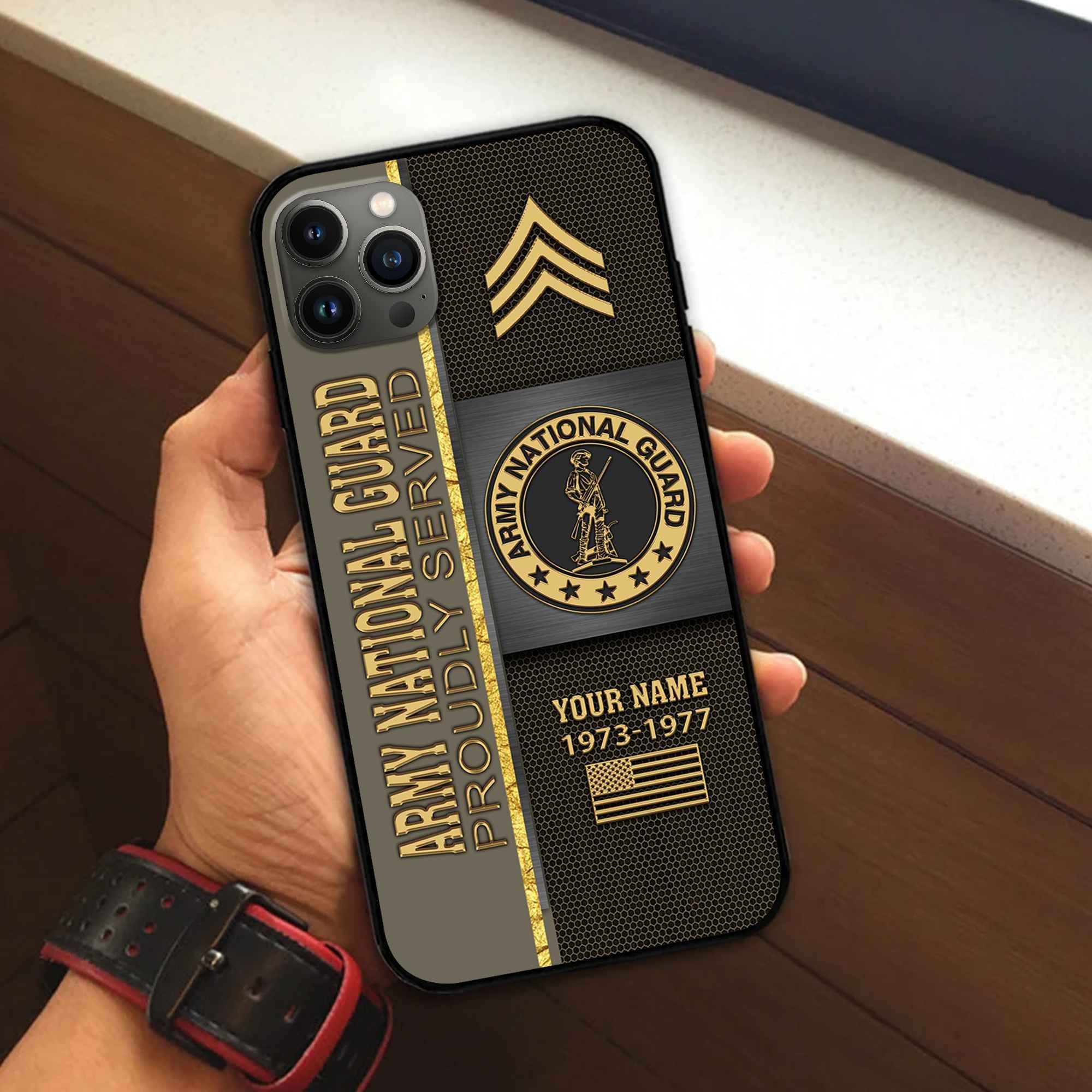 Premium Custom US Army National Guard Phone Case VPVC506308, Gifts For Army National Guard Veteran, Best Gifts On Father's Day, Armed Forces Day, Independence Day, Veterans Day.