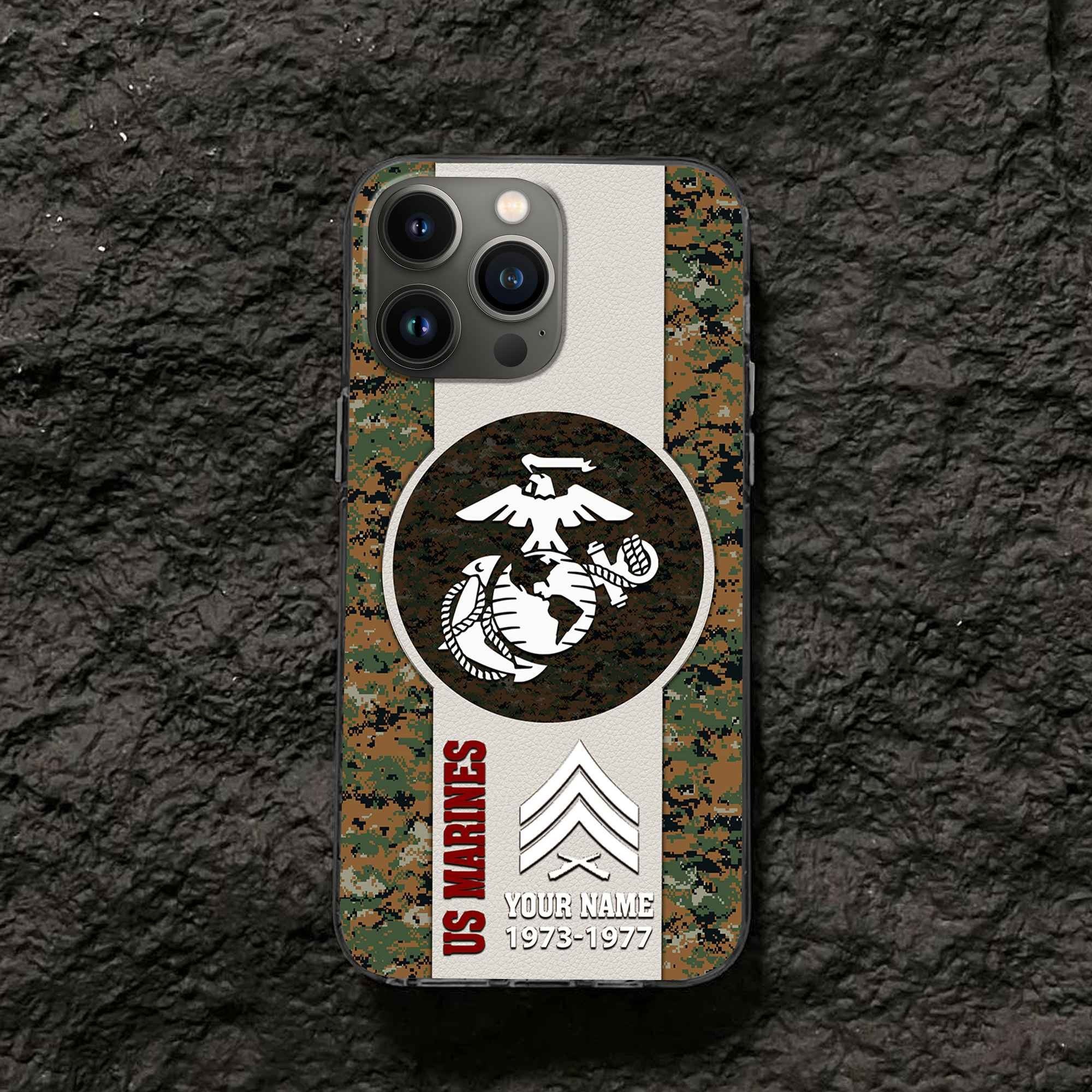 USMC Custom Phone Case VPVC506403, Gifts For Marine Veteran, Best Gifts On Father's Day, Armed Forces Day, Independence Day, Veterans Day.