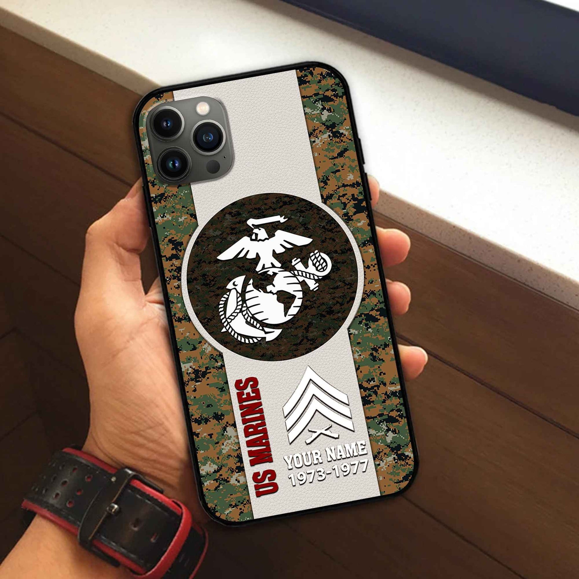 USMC Custom Phone Case VPVC506403, Gifts For Marine Veteran, Best Gifts On Father's Day, Armed Forces Day, Independence Day, Veterans Day.