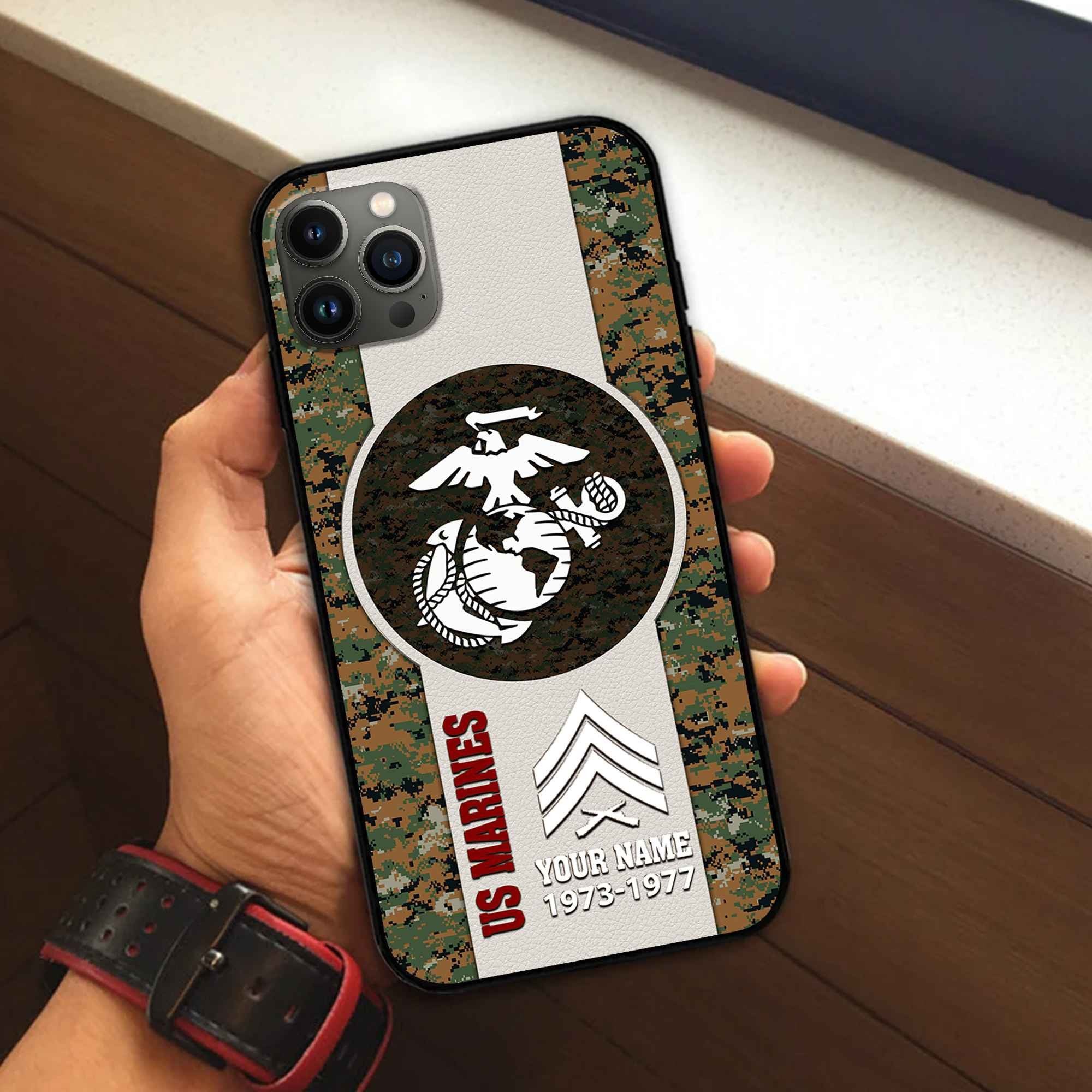 USMC Custom Phone Case VPVC506403, Gifts For Marine Veteran, Best Gifts On Father's Day, Armed Forces Day, Independence Day, Veterans Day.