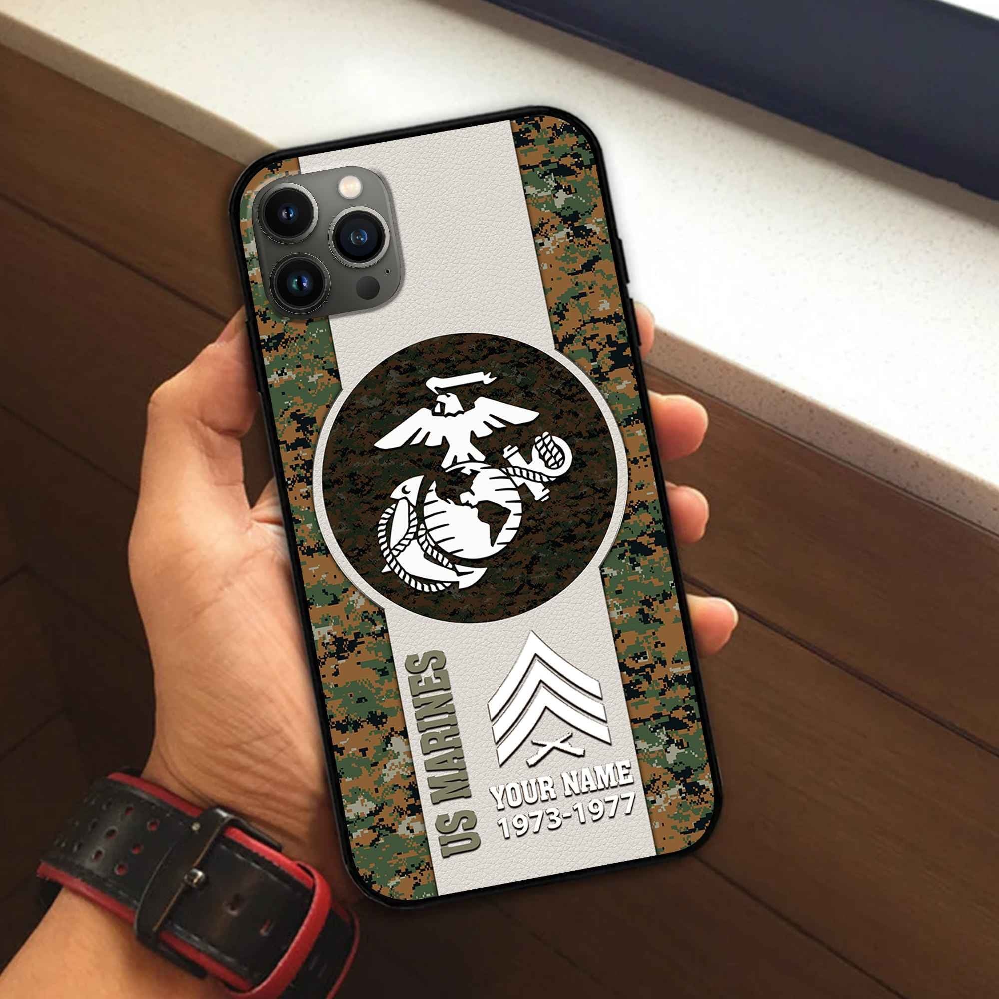 USMC Custom Phone Case VPVC506411, Gifts For Marine Veteran, Best Gifts On Father's Day, Armed Forces Day, Independence Day, Veterans Day.