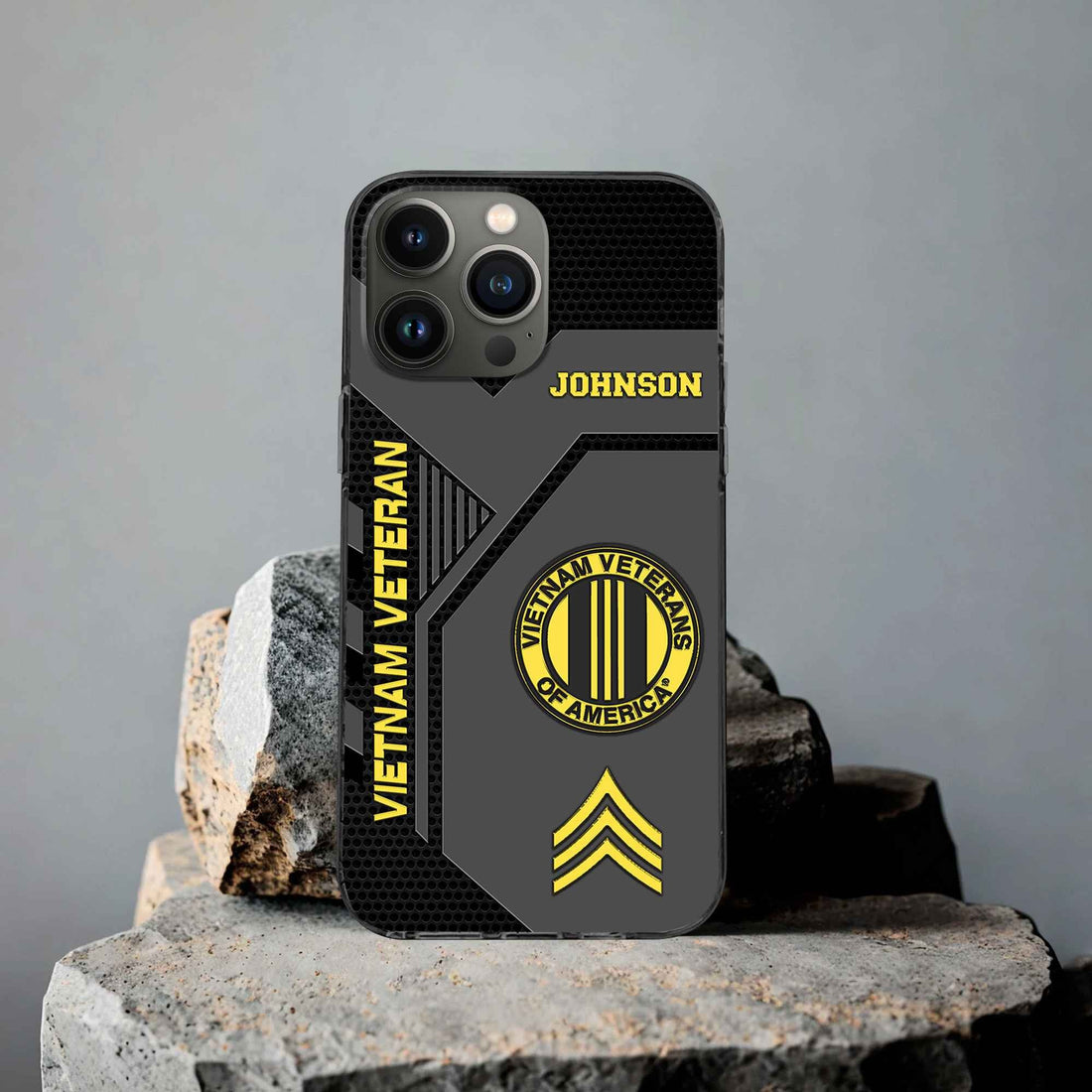Premium Vietnam Veteran Phone Case VPVC506606, Custom Name, Rank, Gifts For Vietnam Veteran, Best Gifts On Father's Day, Armed Forces Day, Independence Day, Veterans Day.