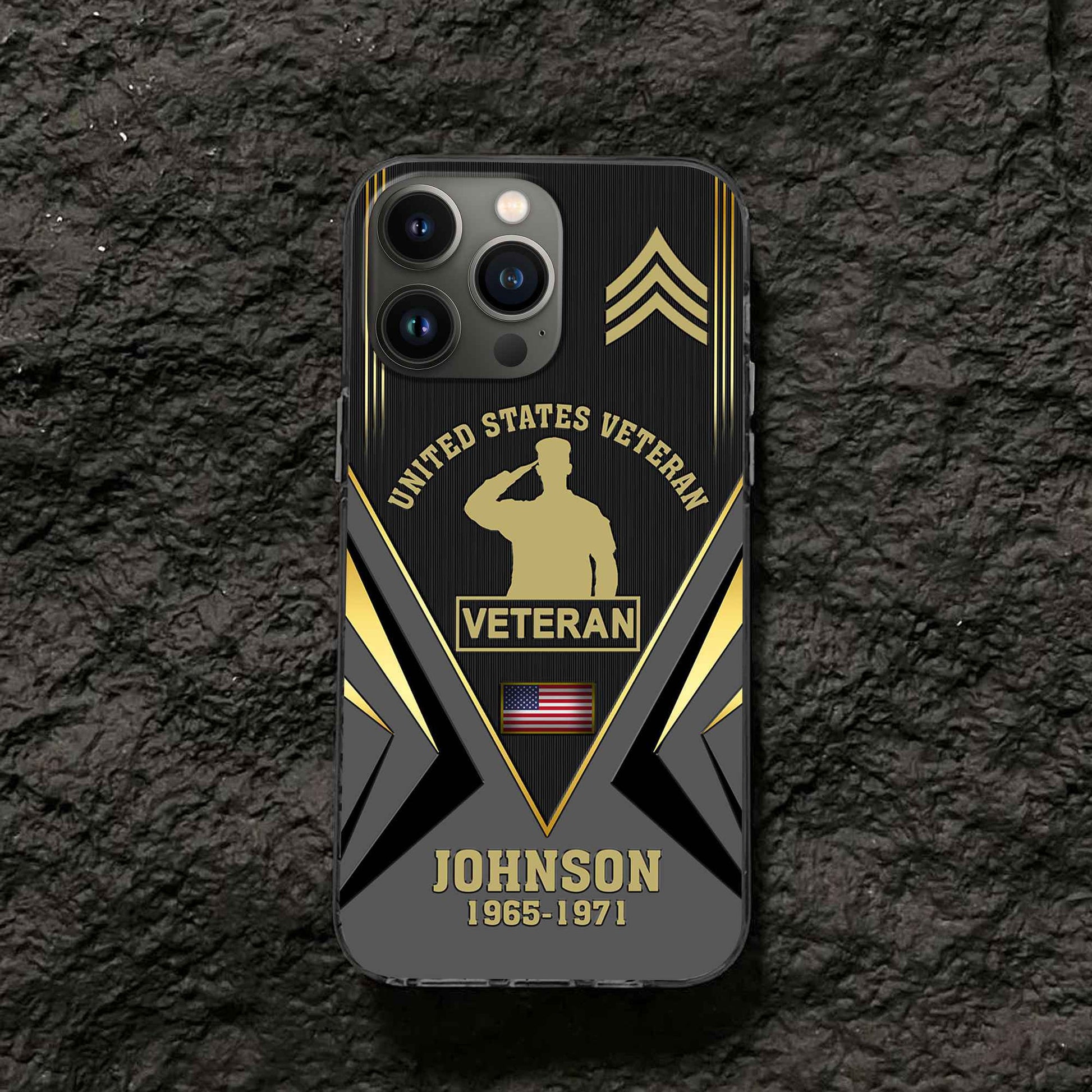 Unique Custom Name, Rank, Year, US Veteran Phone Case VPVC506807, Gifts For US Veteran, Best Gifts On Father's Day, Independence Day, Veterans Day.