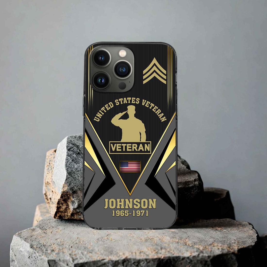 Unique Custom Name, Rank, Year, US Veteran Phone Case VPVC506807, Gifts For US Veteran, Best Gifts On Father's Day, Independence Day, Veterans Day.