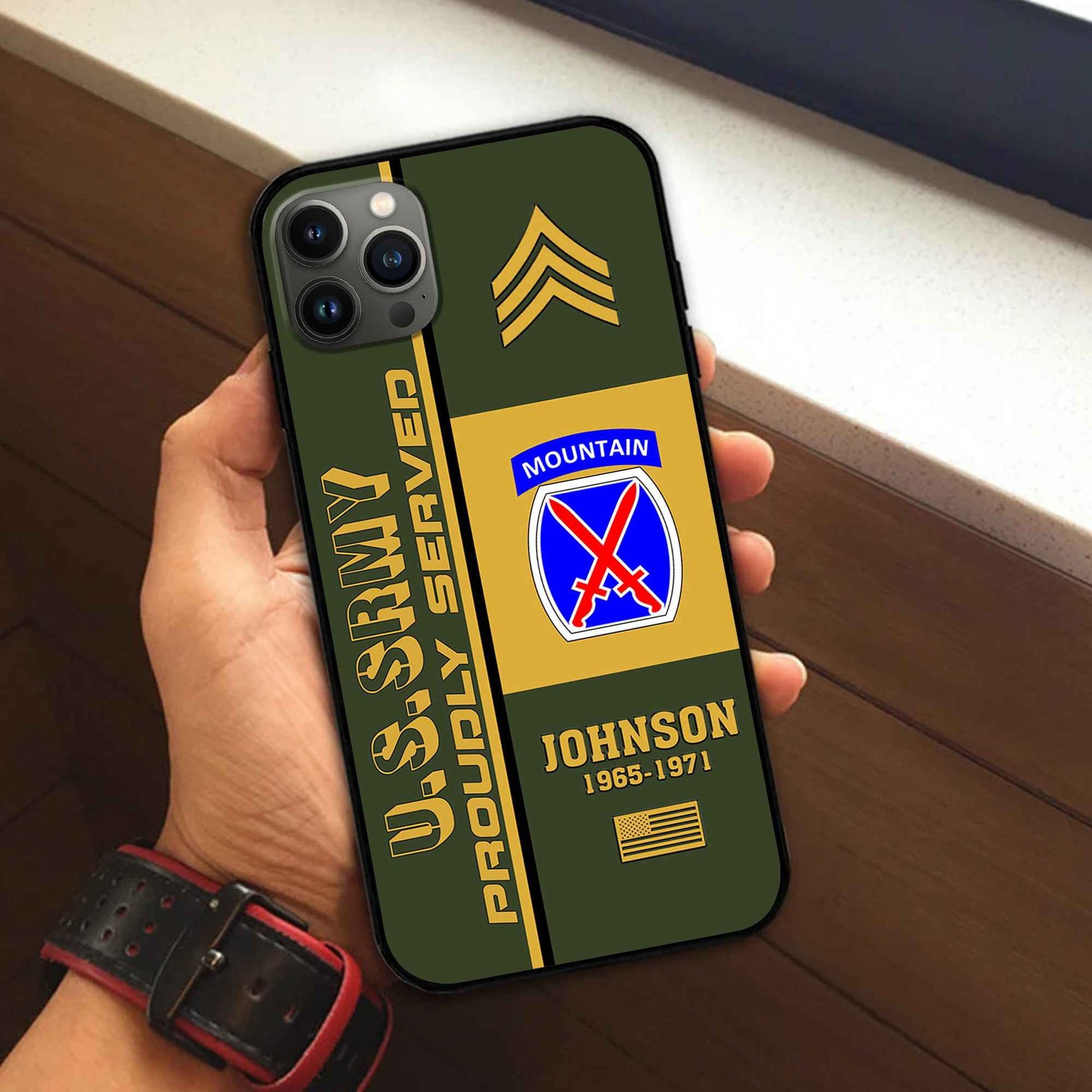 Premium Custom US Army Phone Case VPVC506901, Gifts For Army Veteran, Best Gifts On Father's Day, Armed Forces Day, Independence Day, Veterans Day.