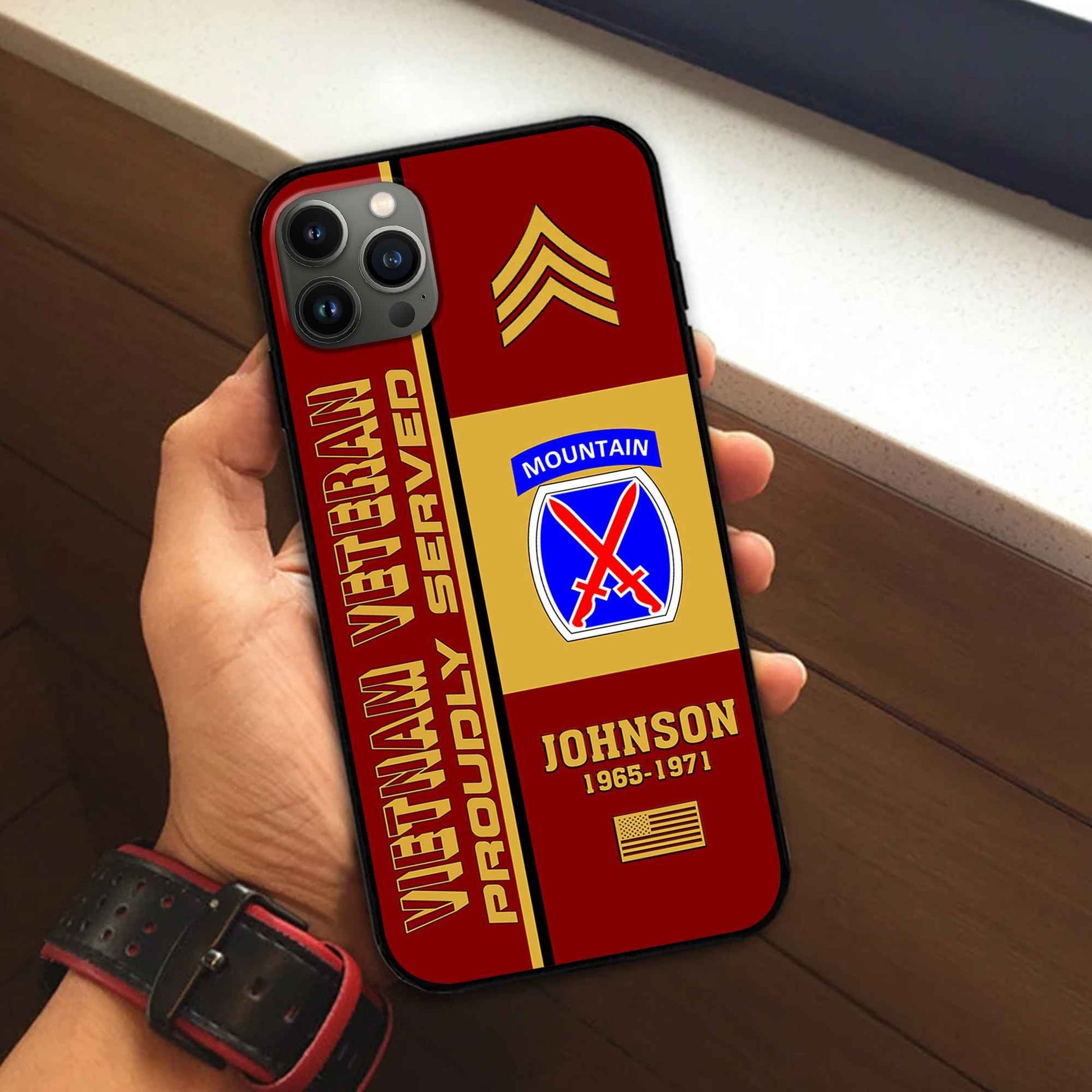 Premium Custom Vietnam Veteran Phone Case VPVC506906, Gifts For Vietnam Veteran, Best Gifts On Father's Day, Armed Forces Day, Independence Day, Veterans Day.