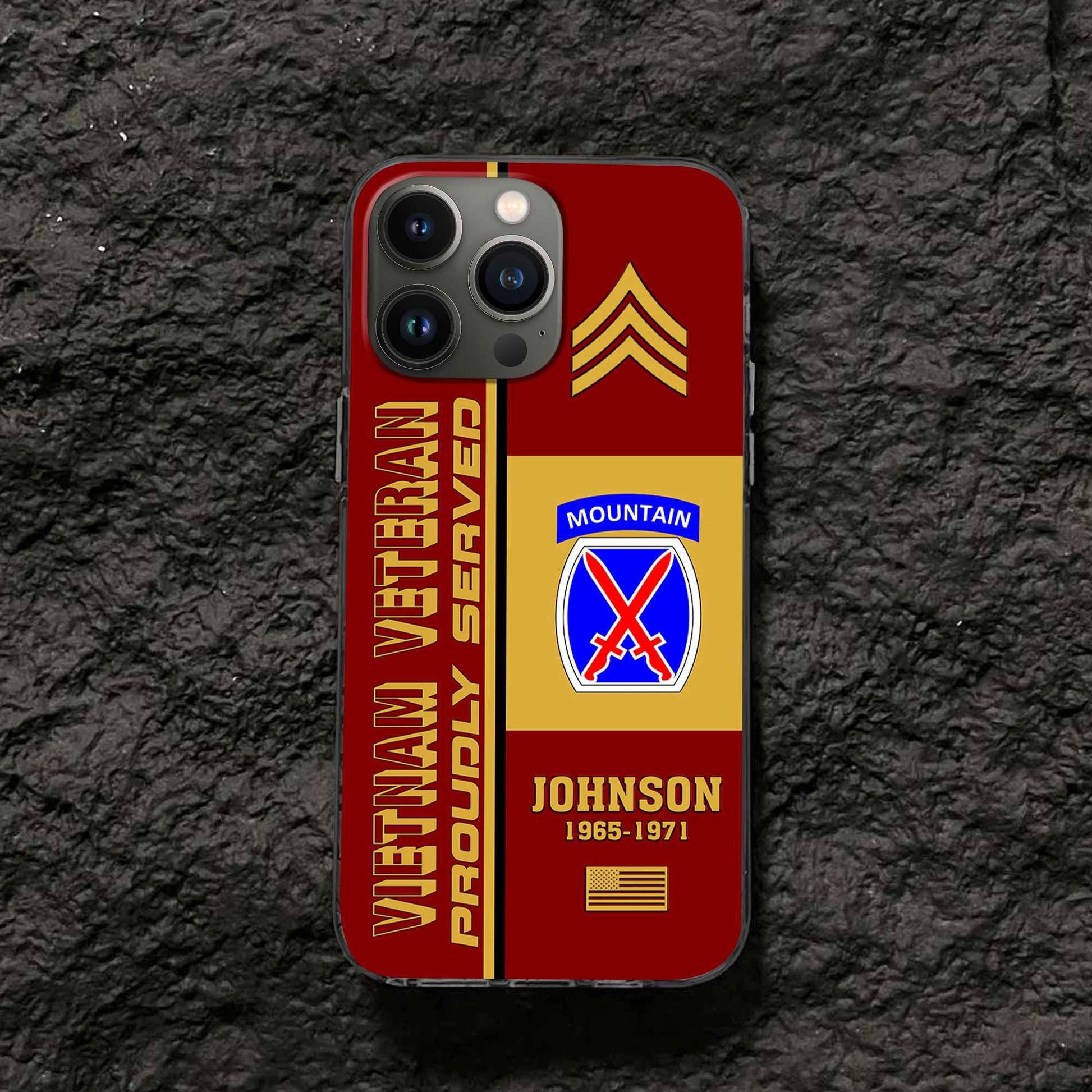 Premium Custom Vietnam Veteran Phone Case VPVC506906, Gifts For Vietnam Veteran, Best Gifts On Father's Day, Armed Forces Day, Independence Day, Veterans Day.