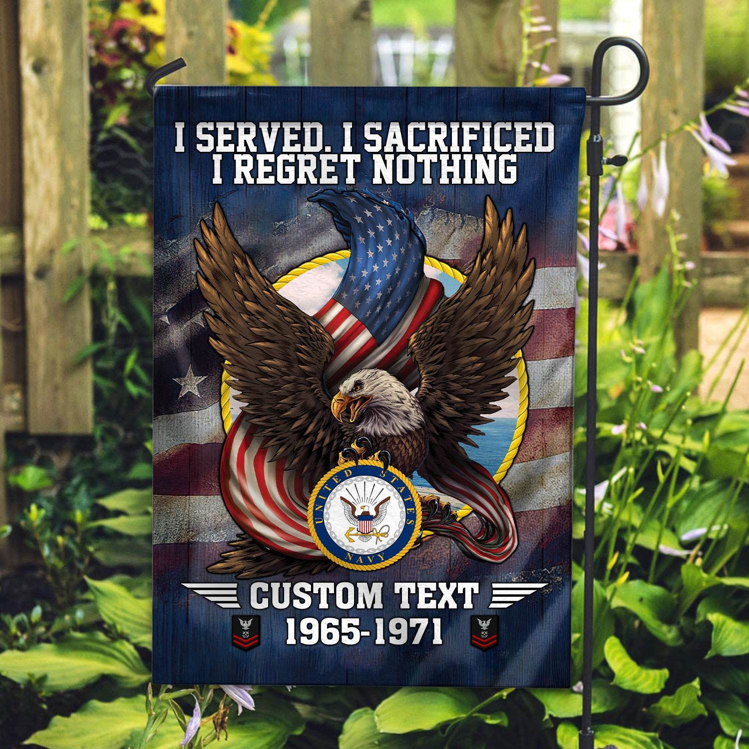 Premium Custom US Navy Flag VPVC110602, Gift For Navy Veteran, American Flag, Patriotic Flag, Garden Flag, House Flag