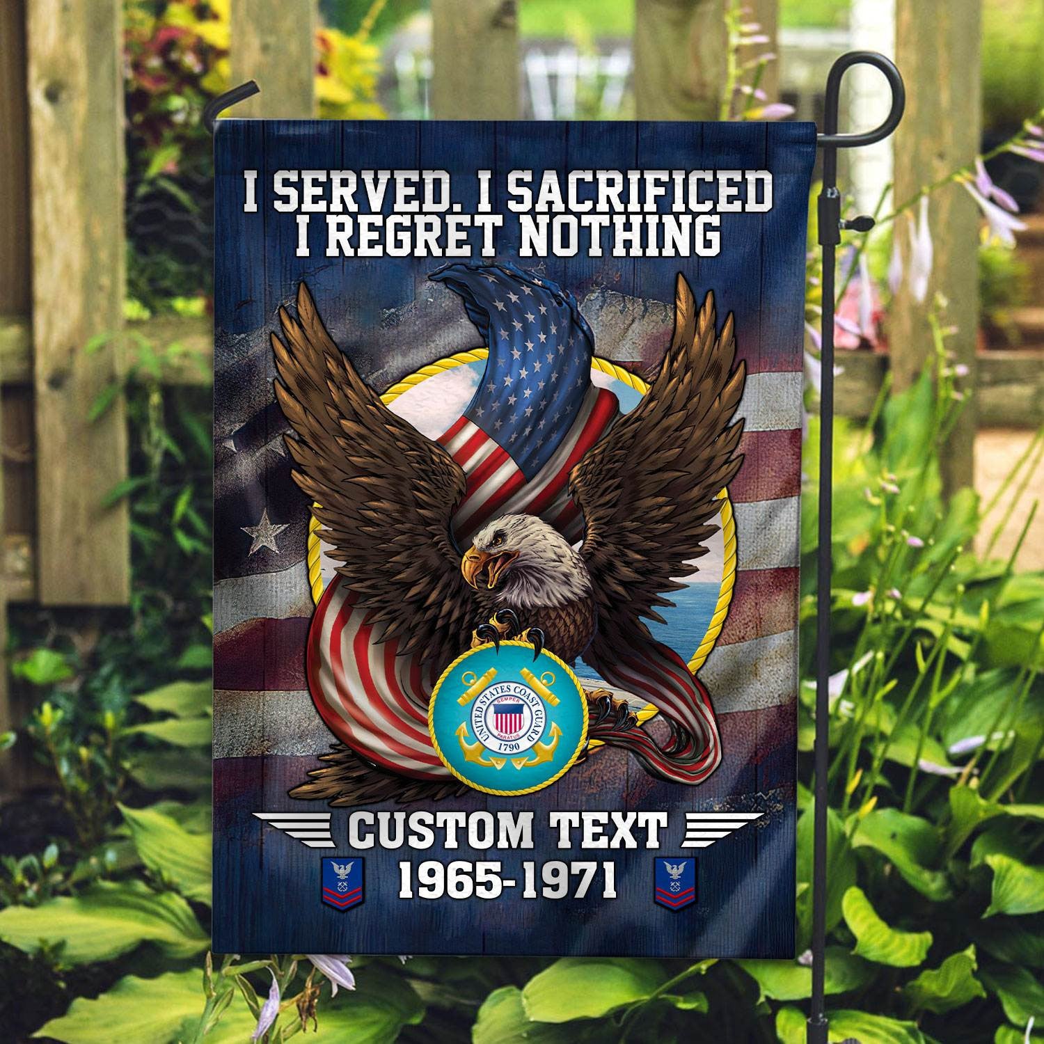 Premium Custom USCG Flag VPVC110605, Gift For Coast Guard Veteran, American Flag, Patriotic Flag, Garden Flag, House Flag