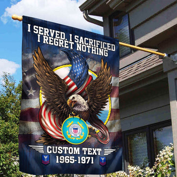 Premium Custom USCG Flag VPVC110605, Gift For Coast Guard Veteran, American Flag, Patriotic Flag, Garden Flag, House Flag