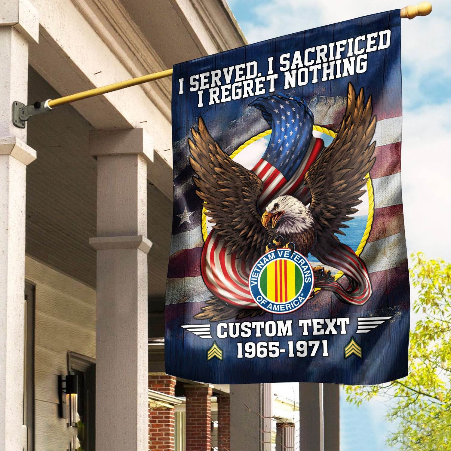 Premium Custom Vietnam Veteran Flag VPVC110606, Gift For Vietnam Veteran, American Flag, Patriotic Flag, Garden Flag, House Flag