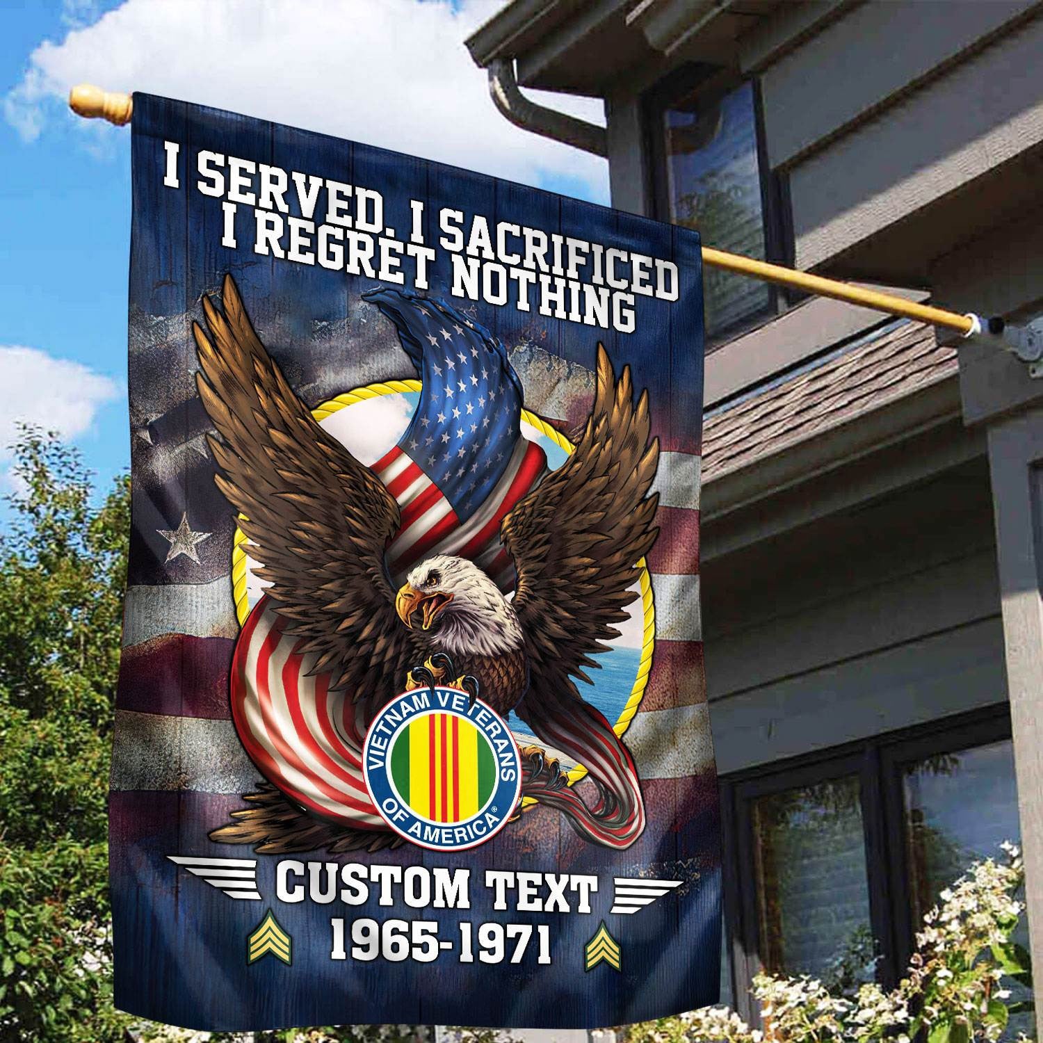 Premium Custom Vietnam Veteran Flag VPVC110606, Gift For Vietnam Veteran, American Flag, Patriotic Flag, Garden Flag, House Flag