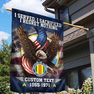 Premium Custom Vietnam Veteran Flag VPVC110606, Gift For Vietnam Veteran, American Flag, Patriotic Flag, Garden Flag, House Flag