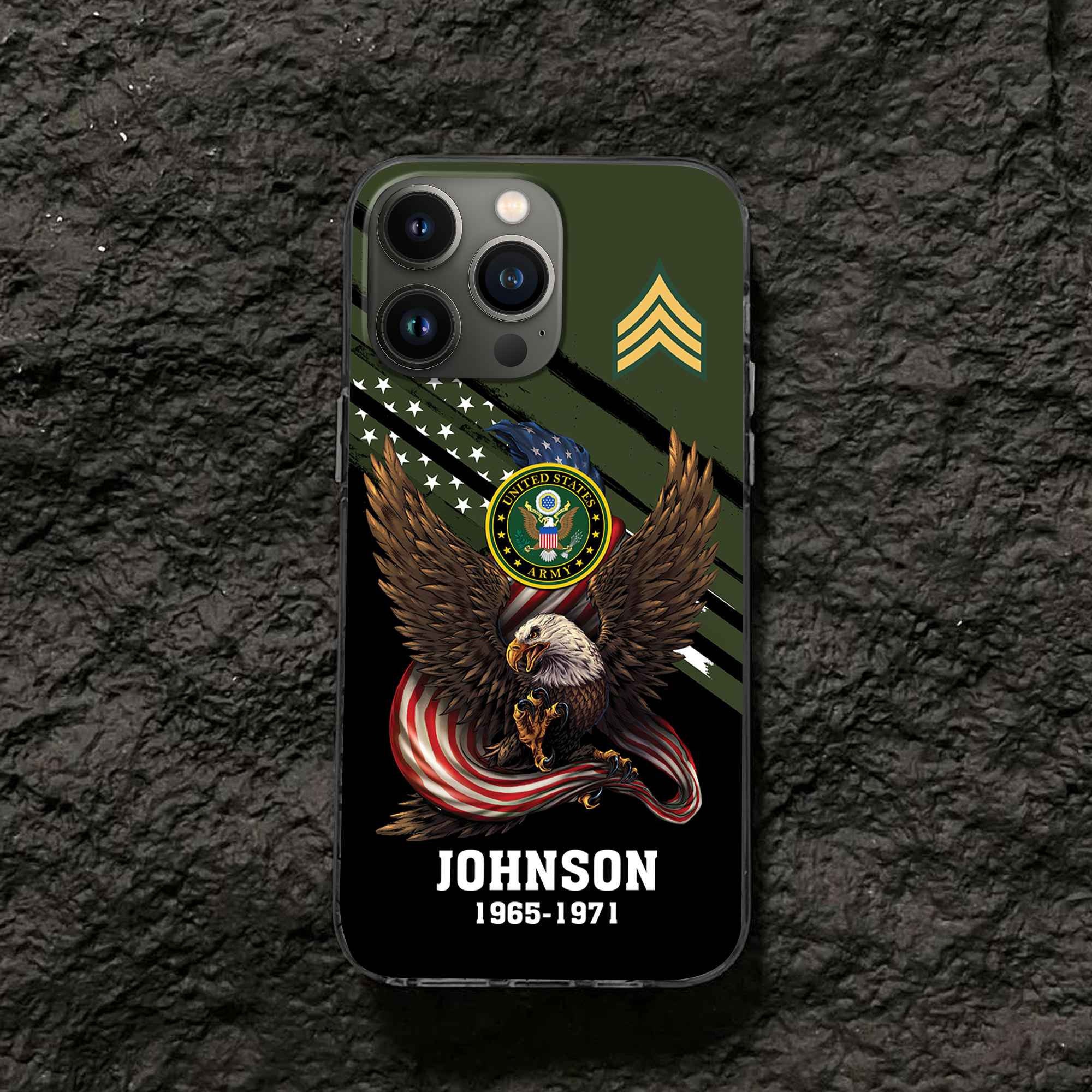 US Army Custom Phone Case VPVC507001, Gifts For Army Veteran, Best Gifts On Father's Day, Armed Forces Day, Independence Day, Veterans Day.
