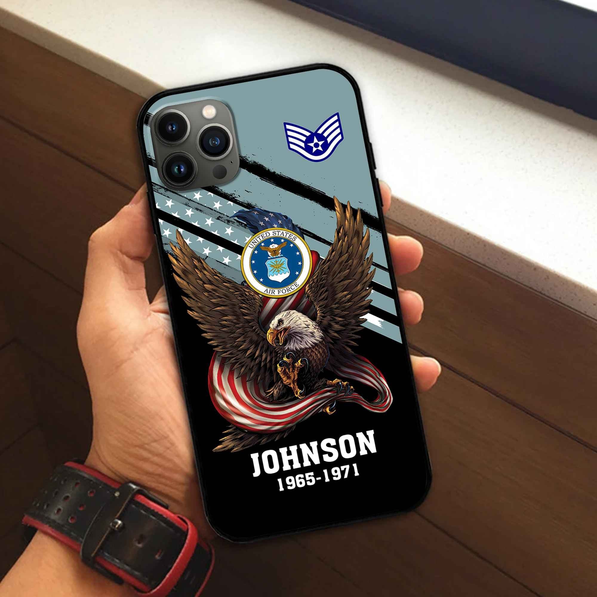 USAF Custom Phone Case VPVC507004, Gifts For Air Force Veteran, Best Gifts On Father's Day, Armed Forces Day, Independence Day, Veterans Day.