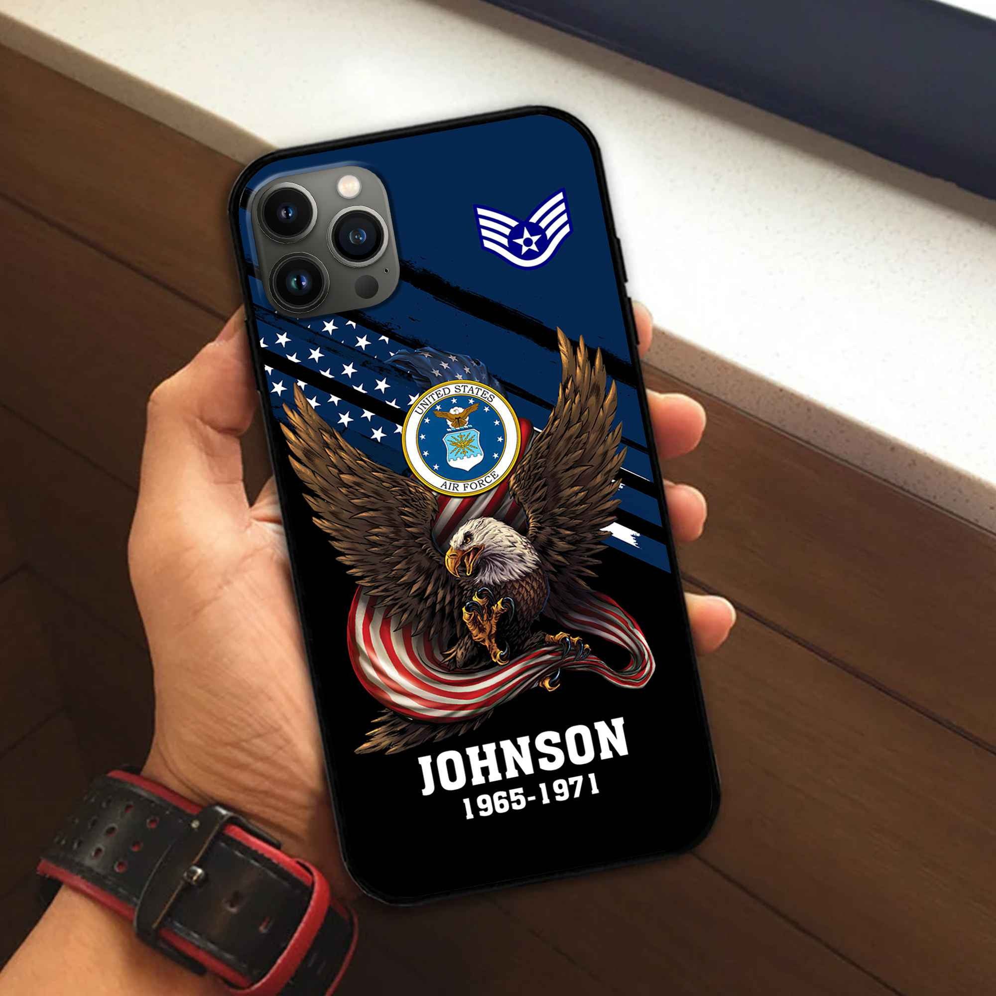 USAF Custom Phone Case VPVC507012, Gifts For Air Force Veteran, Best Gifts On Father's Day, Armed Forces Day, Independence Day, Veterans Day.