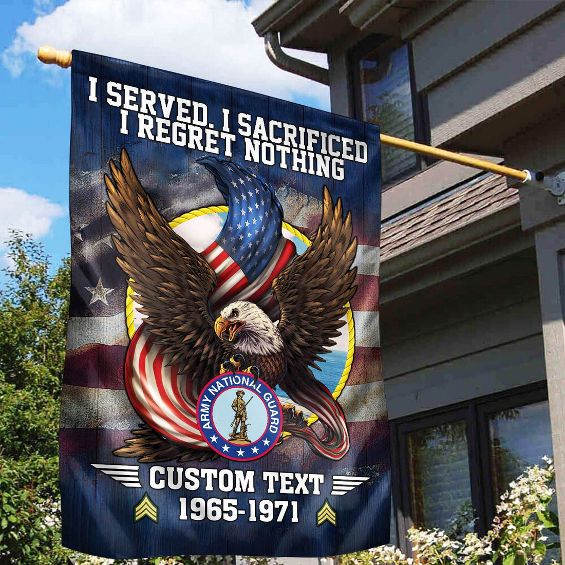 Premium Custom Army National Guard Veteran Flag VPVC110608, Gift For US Veteran, American Flag, Patriotic Flag, Garden Flag, House Flag