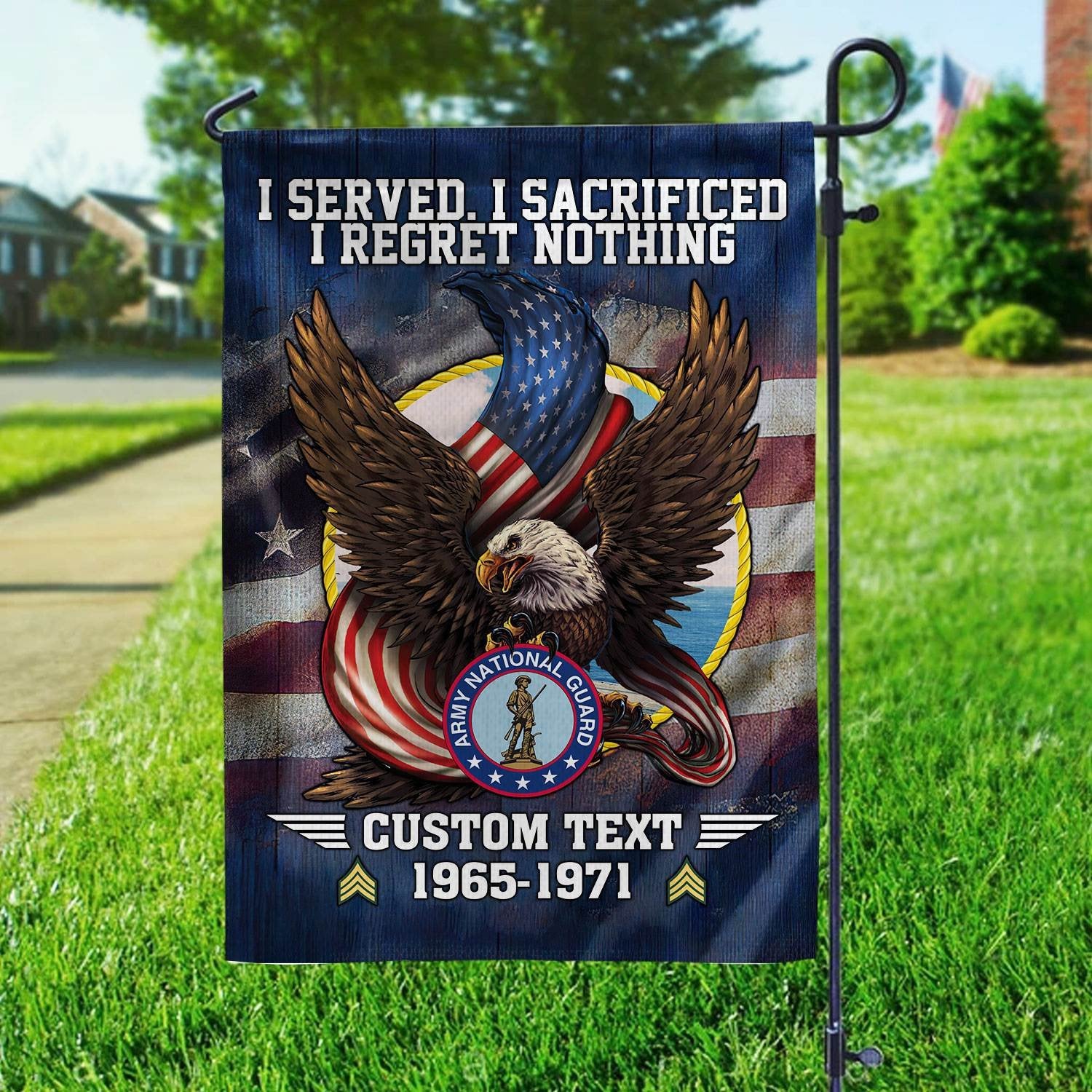 Premium Custom Army National Guard Veteran Flag VPVC110608, Gift For US Veteran, American Flag, Patriotic Flag, Garden Flag, House Flag