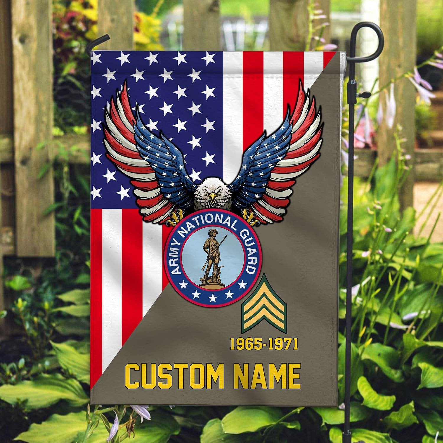 Premium Custom Army National Guard Veteran Flag VPVC110808, Gift For Army National Guard Veteran, American Flag, Patriotic Flag, Garden Flag, House Flag, Gifts On Father's Day, Independence Day, Veterans Day.