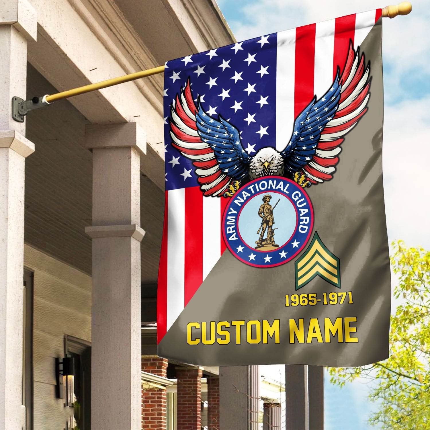 Premium Custom Army National Guard Veteran Flag VPVC110808, Gift For Army National Guard Veteran, American Flag, Patriotic Flag, Garden Flag, House Flag, Gifts On Father's Day, Independence Day, Veterans Day.