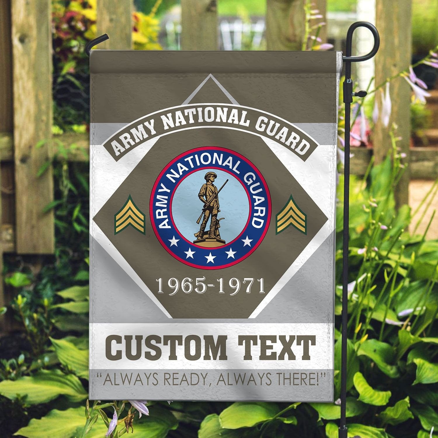 Premium Custom Army National Guard Veteran Flag VPVC110908, Gift For Army National Guard Veteran, American Flag, Patriotic Flag, Garden Flag, House Flag, Gifts On Father's Day, Independence Day, Veterans Day.