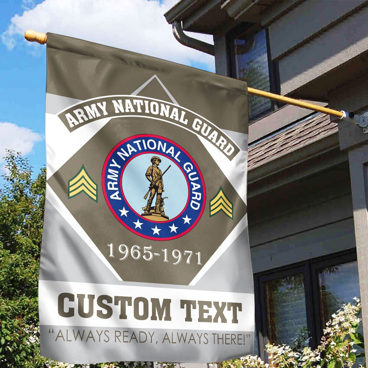 Premium Custom Army National Guard Veteran Flag VPVC110908, Gift For Army National Guard Veteran, American Flag, Patriotic Flag, Garden Flag, House Flag, Gifts On Father's Day, Independence Day, Veterans Day.