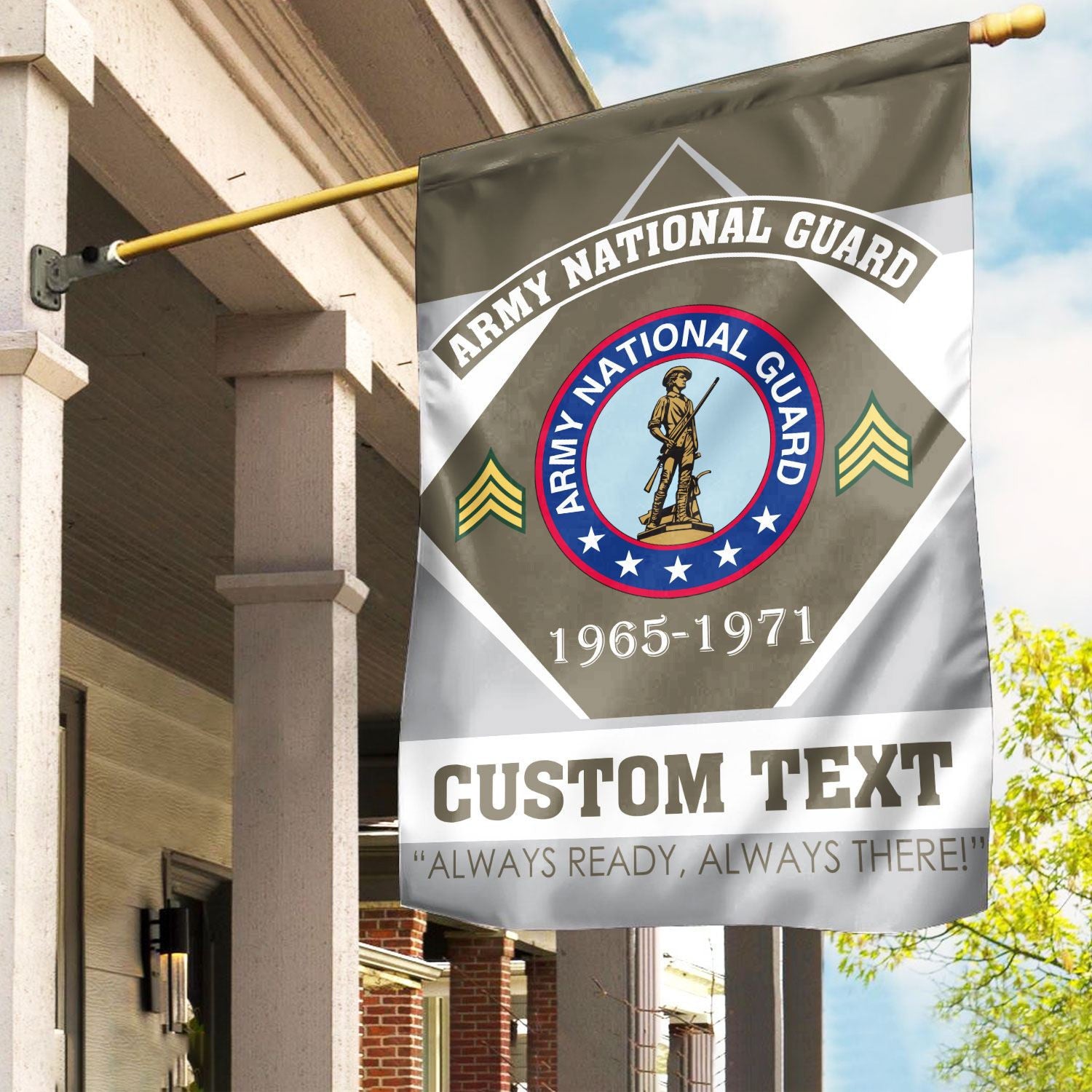 Premium Custom Army National Guard Veteran Flag VPVC110908, Gift For Army National Guard Veteran, American Flag, Patriotic Flag, Garden Flag, House Flag, Gifts On Father's Day, Independence Day, Veterans Day.