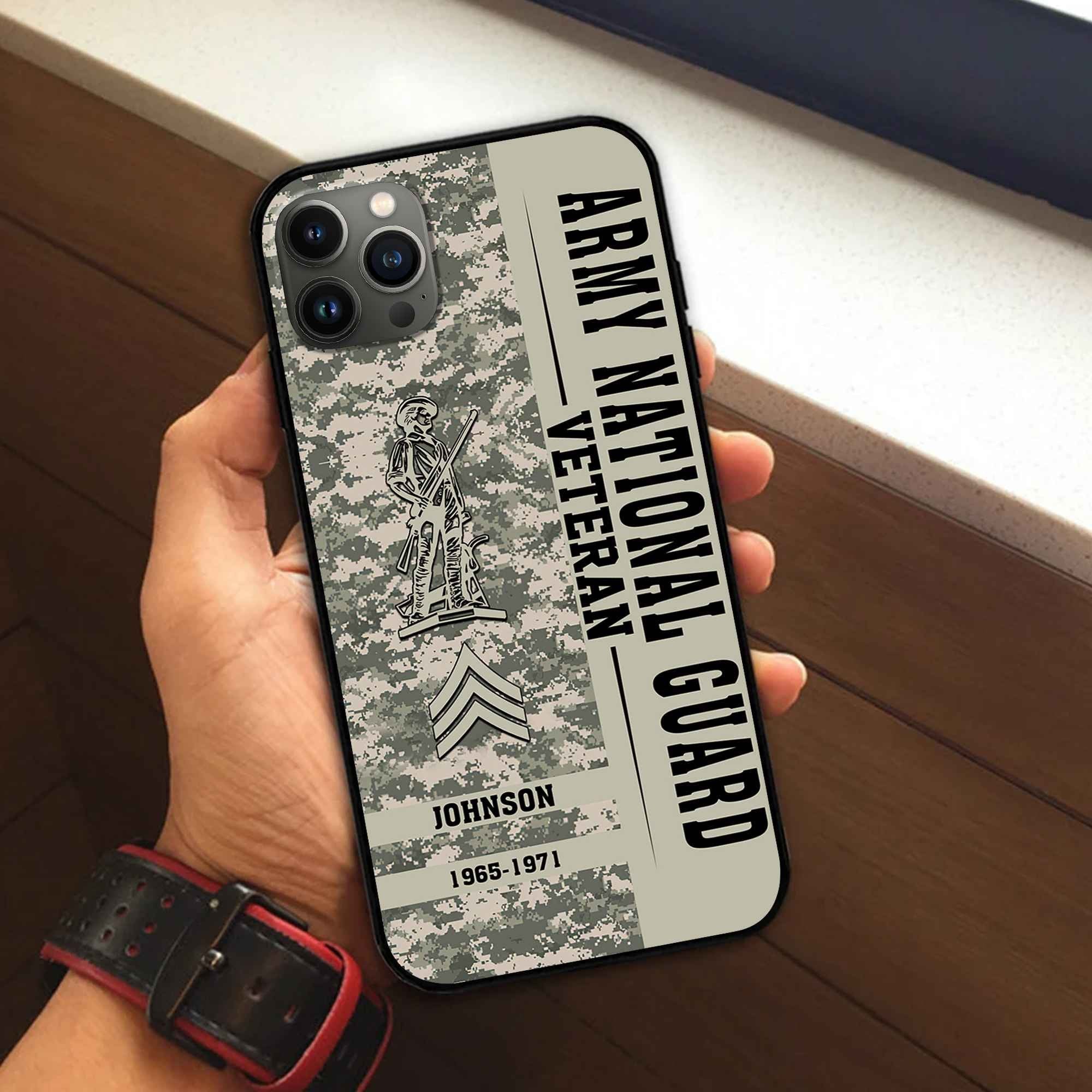 Premium Custom US Army National Guard Phone Case VPVC507208, Gifts For Army National Guard Veteran, Best Gifts On Father's Day, Armed Forces Day, Independence Day, Veterans Day.