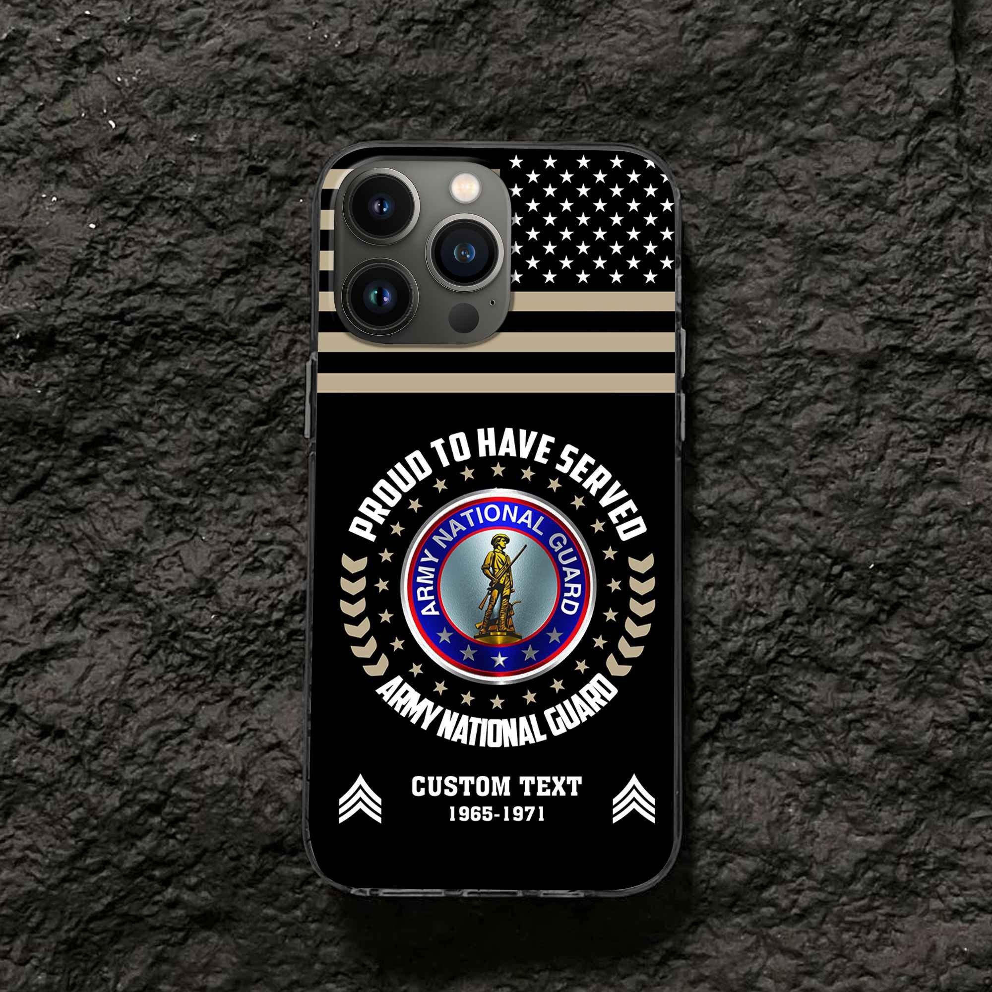 Premium Custom US Army National Guard Phone Case VPVC507408, Gifts For Army National Guard Veteran, Best Gifts On Father's Day, Armed Forces Day, Independence Day, Veterans Day.